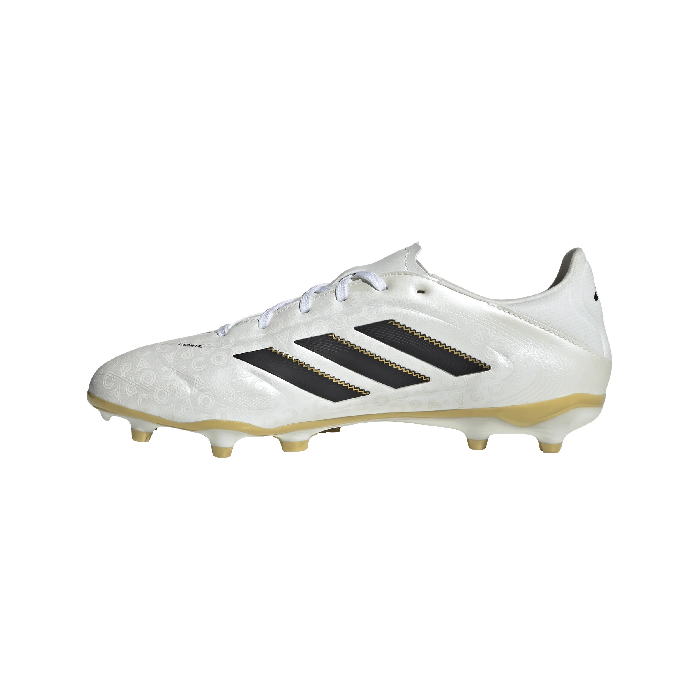 adidas Copa Pure 3 League FG Firm Ground Soccer Cleat -Zero Metallic / Core Black / Gold Metallic - Image 4