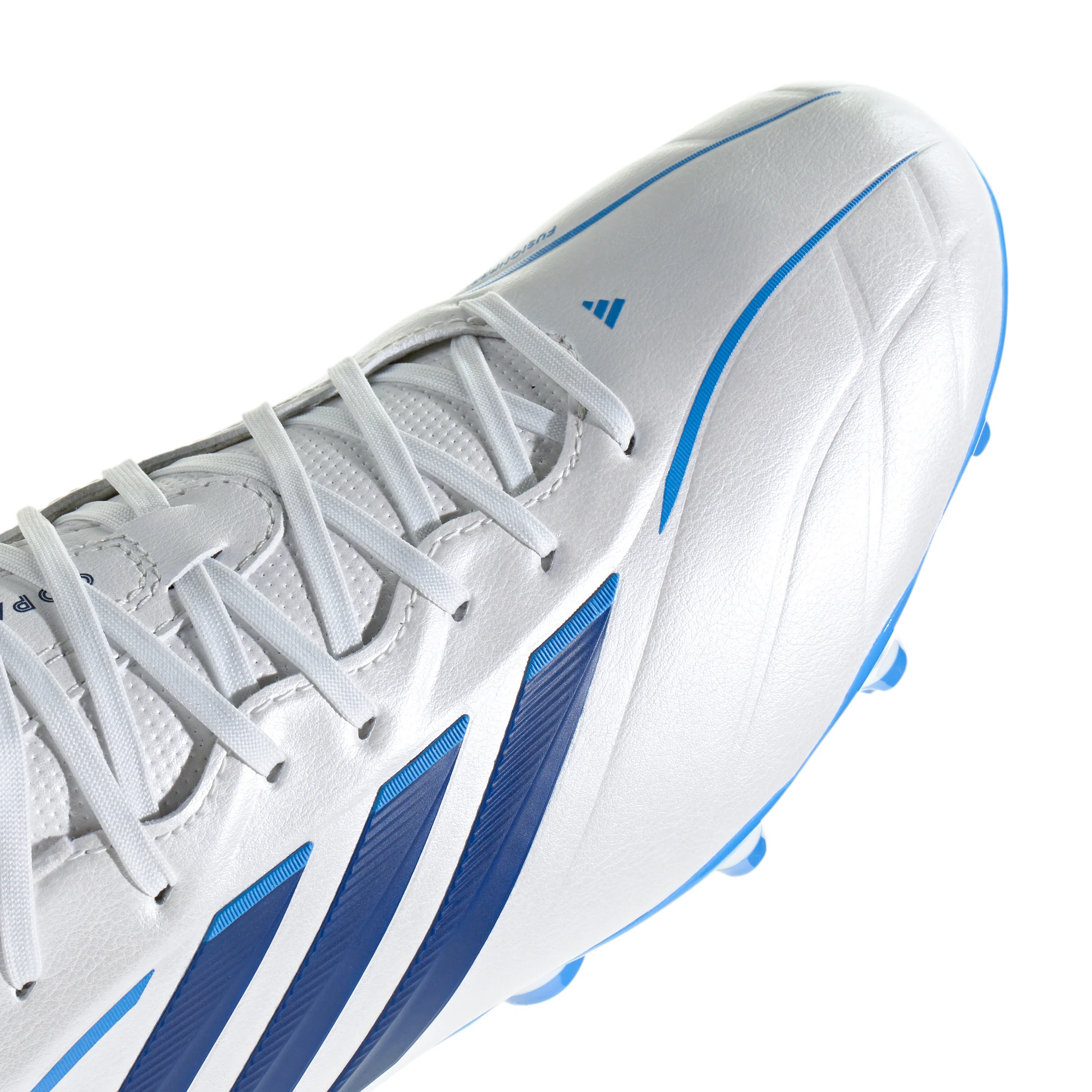 adidas Copa Pure IV League FG Firm Ground Soccer Cleats- Zero Metalic / Dark Blue / Lucid Ray Blue - Image 7