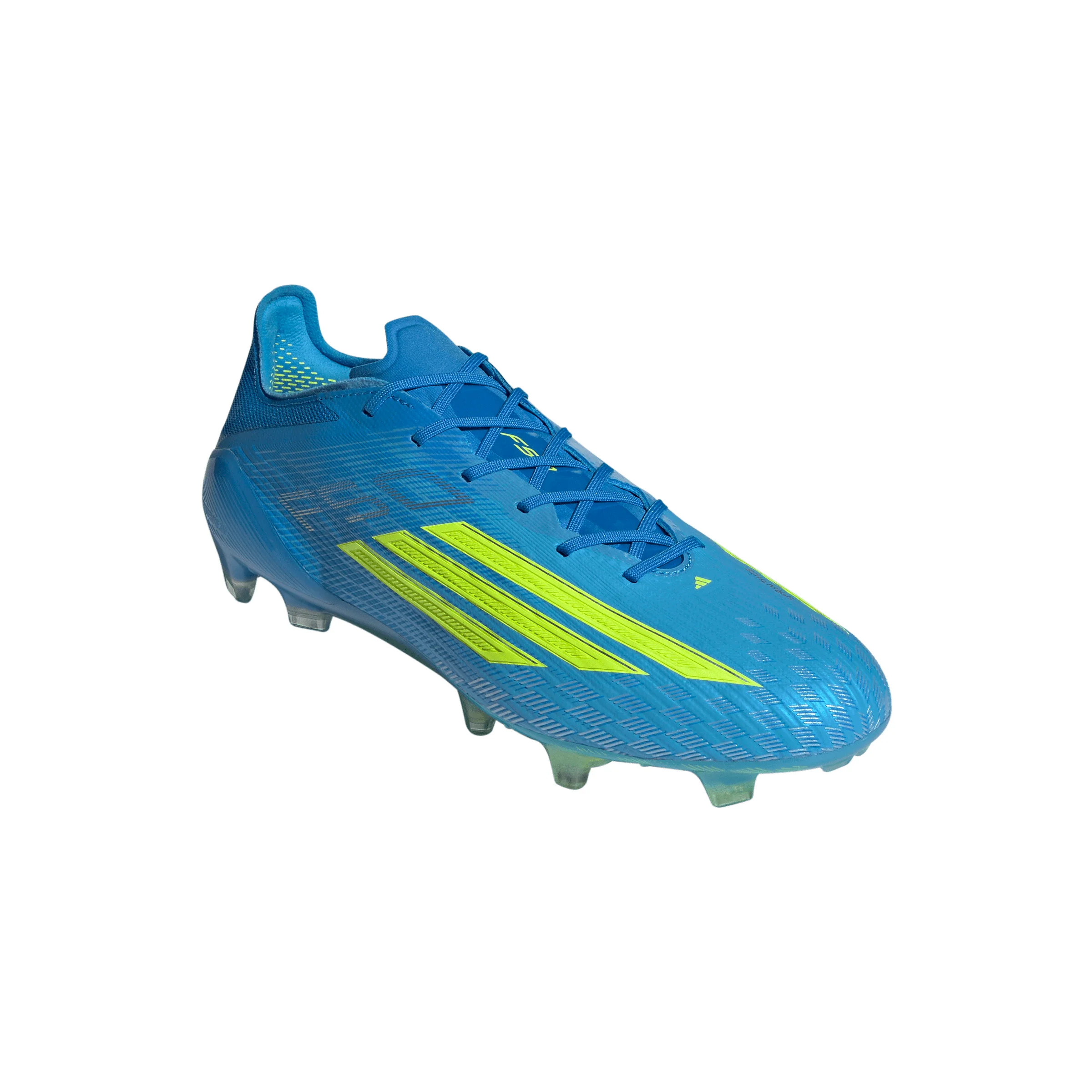 adidas F50 Elite FG Firm Ground Soccer Cleats-Lucid Ray Blue/Team Solar Yellow 2/ Lucid Aquamarine - Image 4