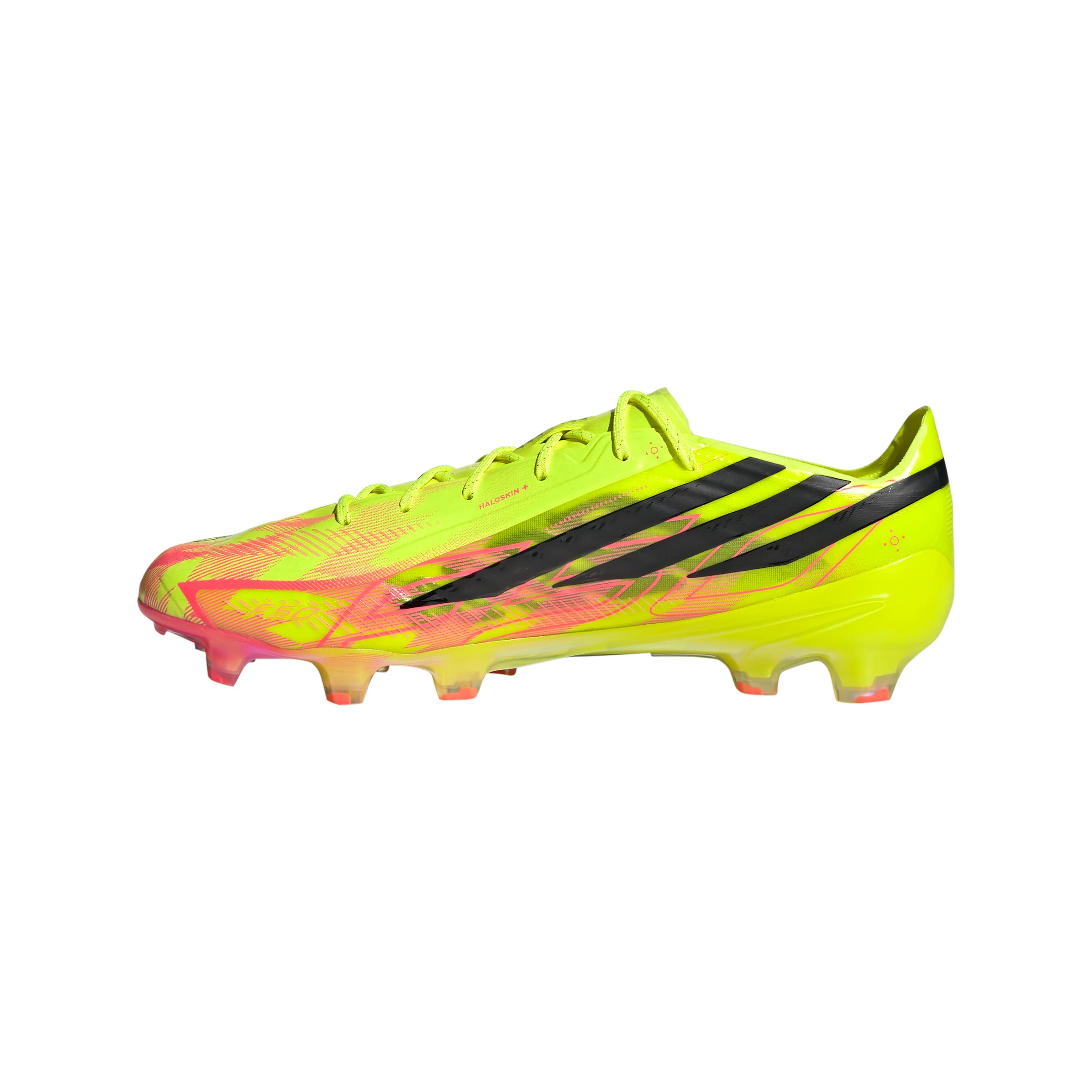adidas F50 Hyperfast Elite FG Firm Ground Soccer Cleats- Team Solar Yellow 2 / Core Black / Solar Turbo - Image 2