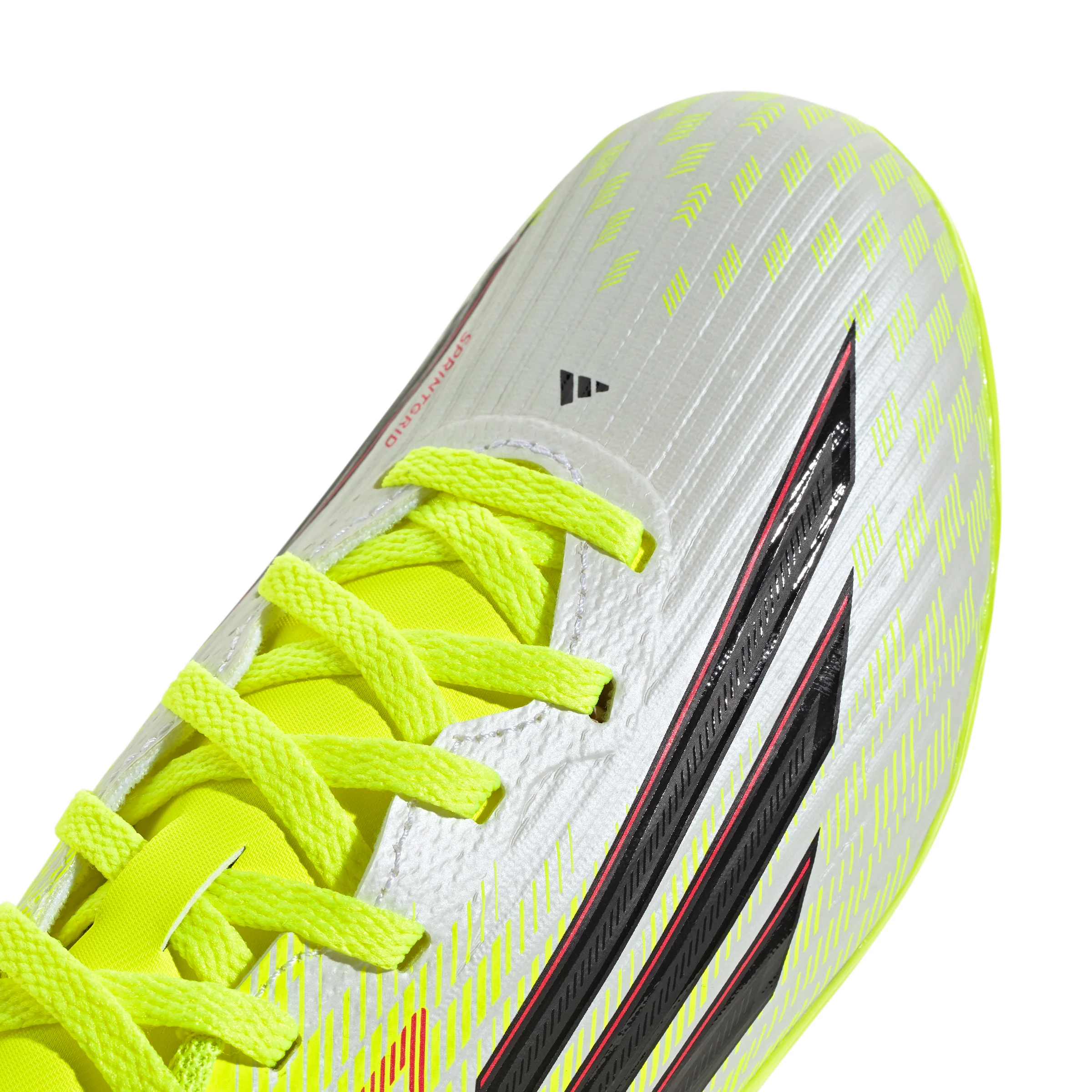 adidas F50 League Junior FG Firm Ground Soccer Cleats- Team Solar Yellow 2 / Core Black / Lucid Red - Image 6