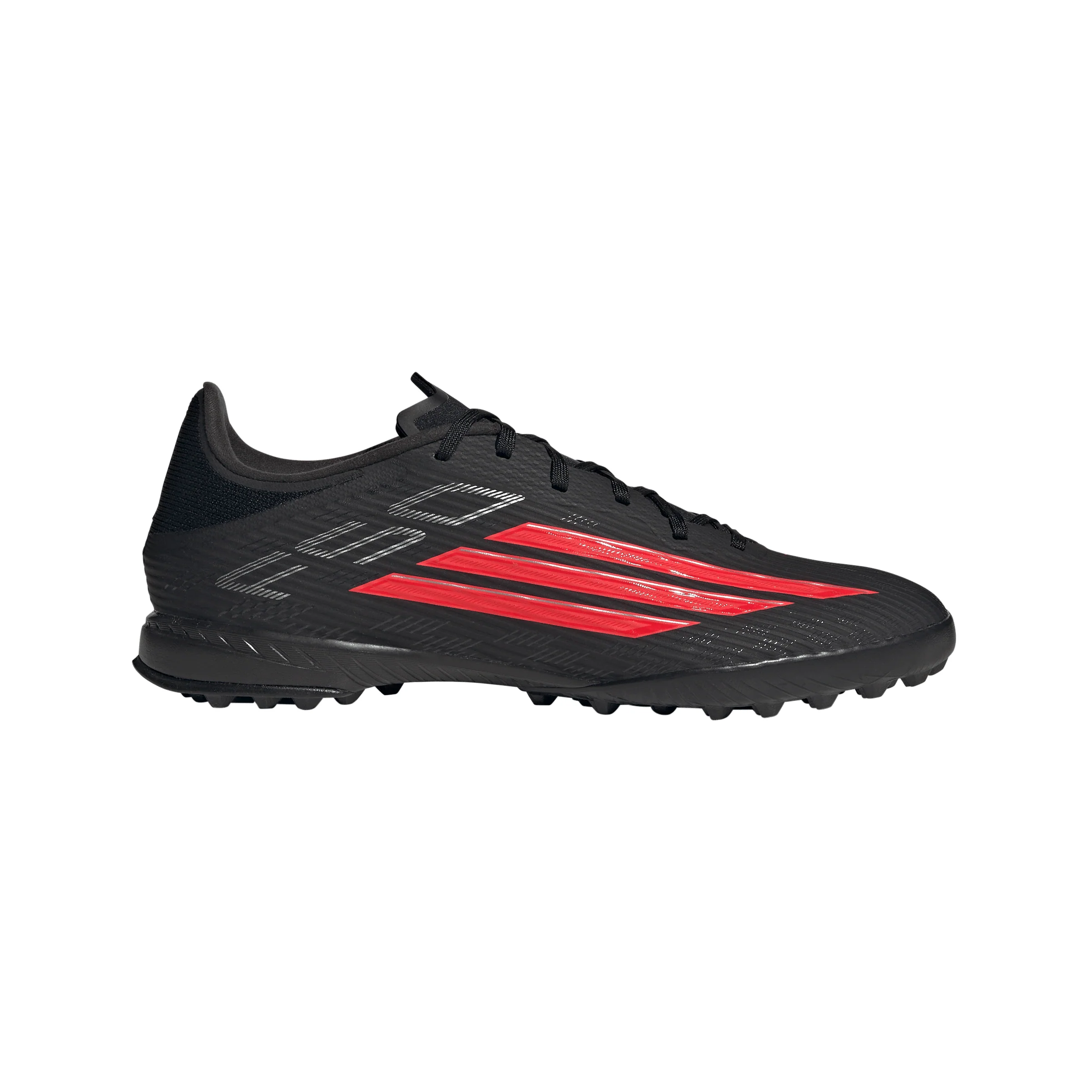 adidas F50 League TF Turf Soccer Cleats - Core Black / Lucid Red / Core Black