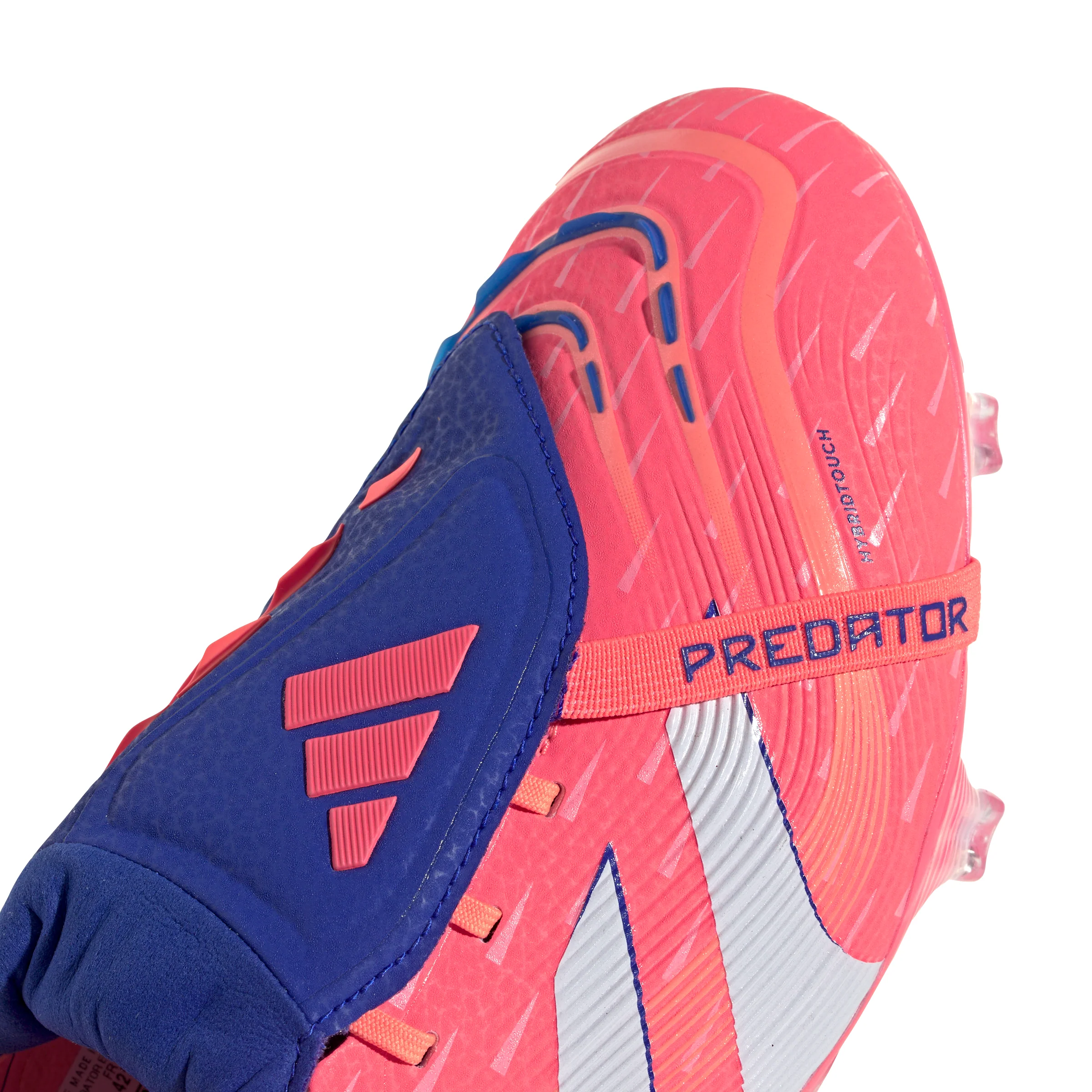 adidas Predator Elite FoldTongue FT FG Firm Ground Soccer Cleats- Signal Coral / Cloud White / Beam Orange - Image 6