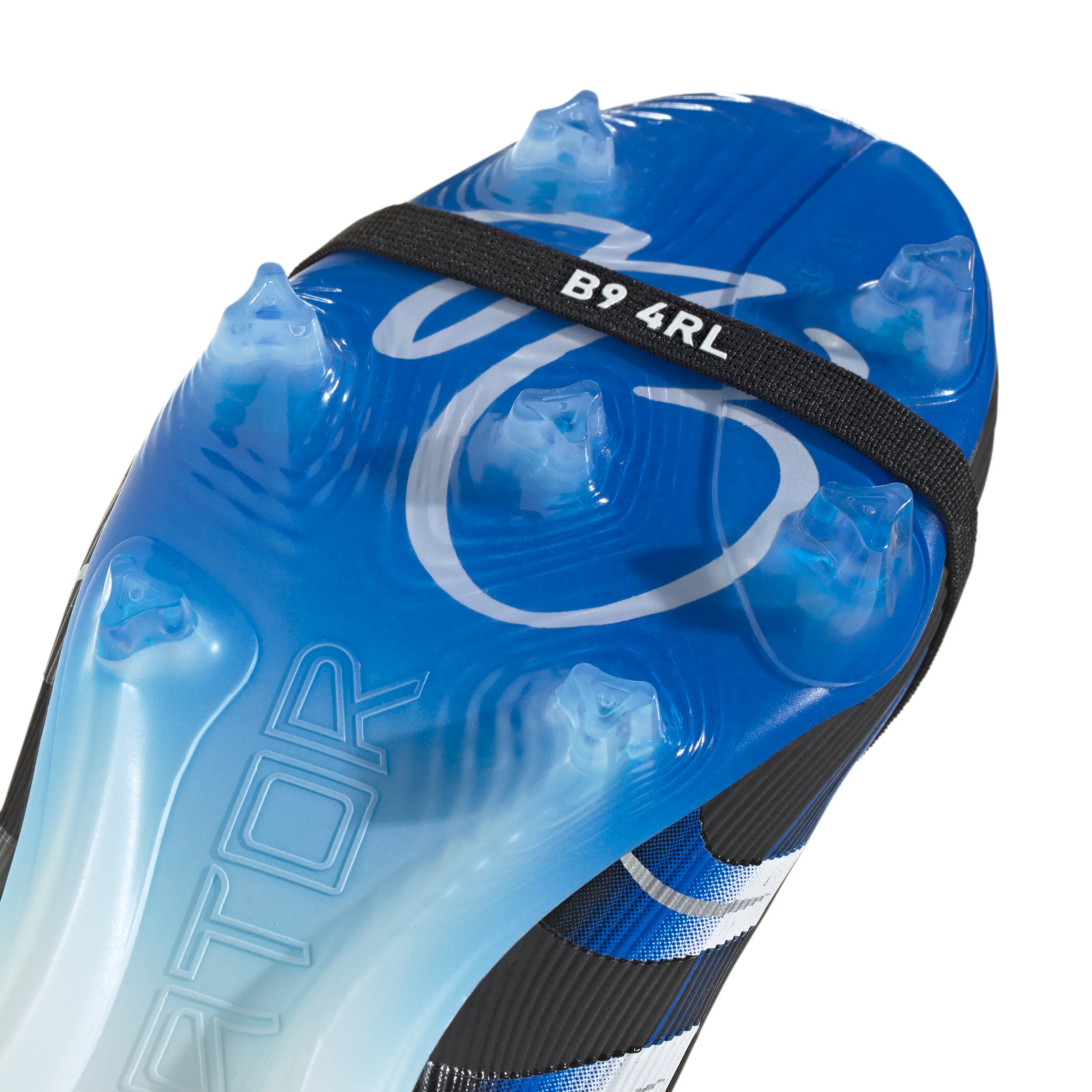 adidas Predator Jude Bellingham Elite FoldTongue FT FG Firm Ground Soccer Cleats- Core Black / Cloud White / Glow Blue - Image 7