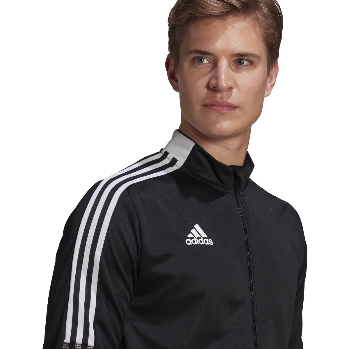 adidas Tiro 21 Training Jacket - Black/White - Image 3