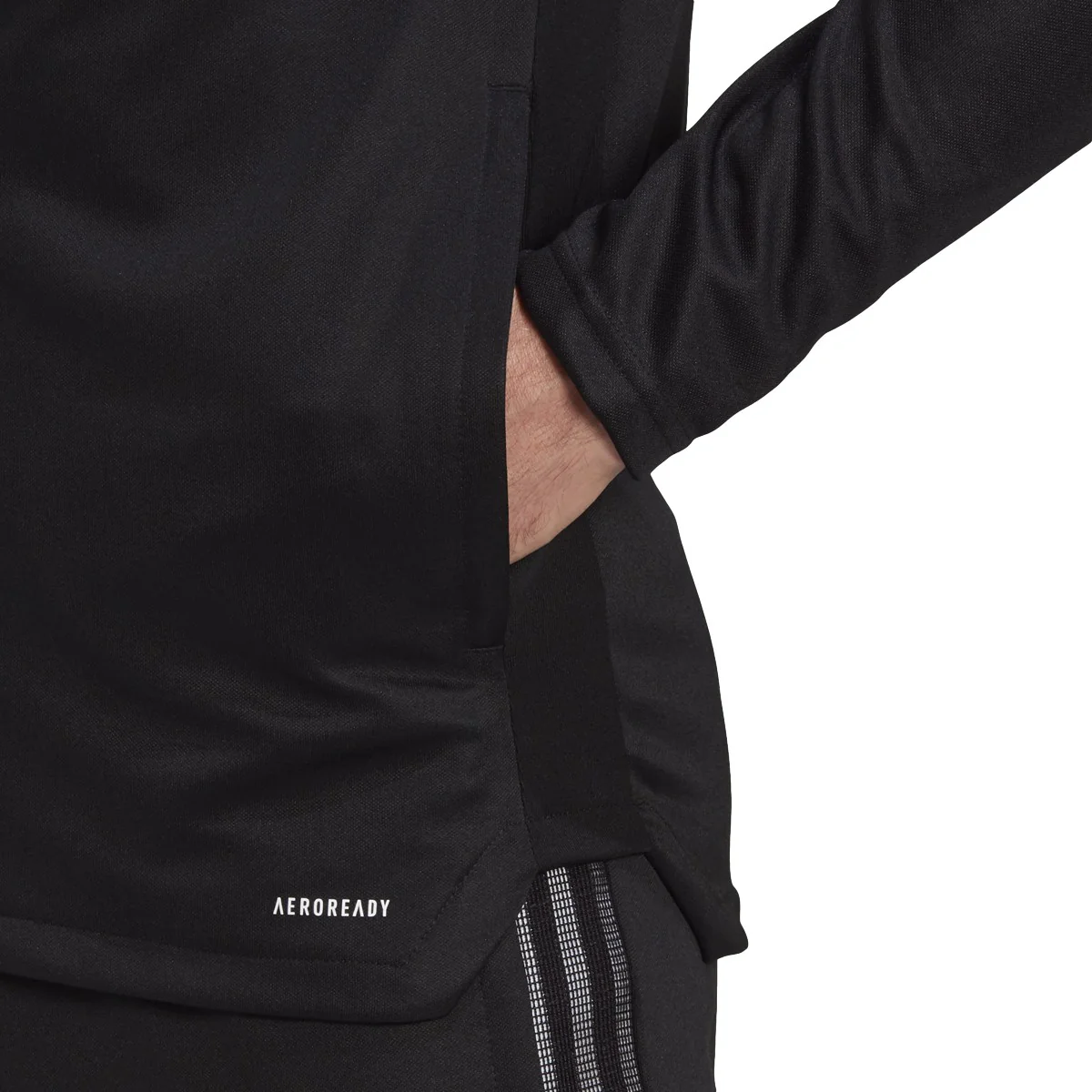 adidas Tiro 21 Training Jacket - Black/White - Image 4