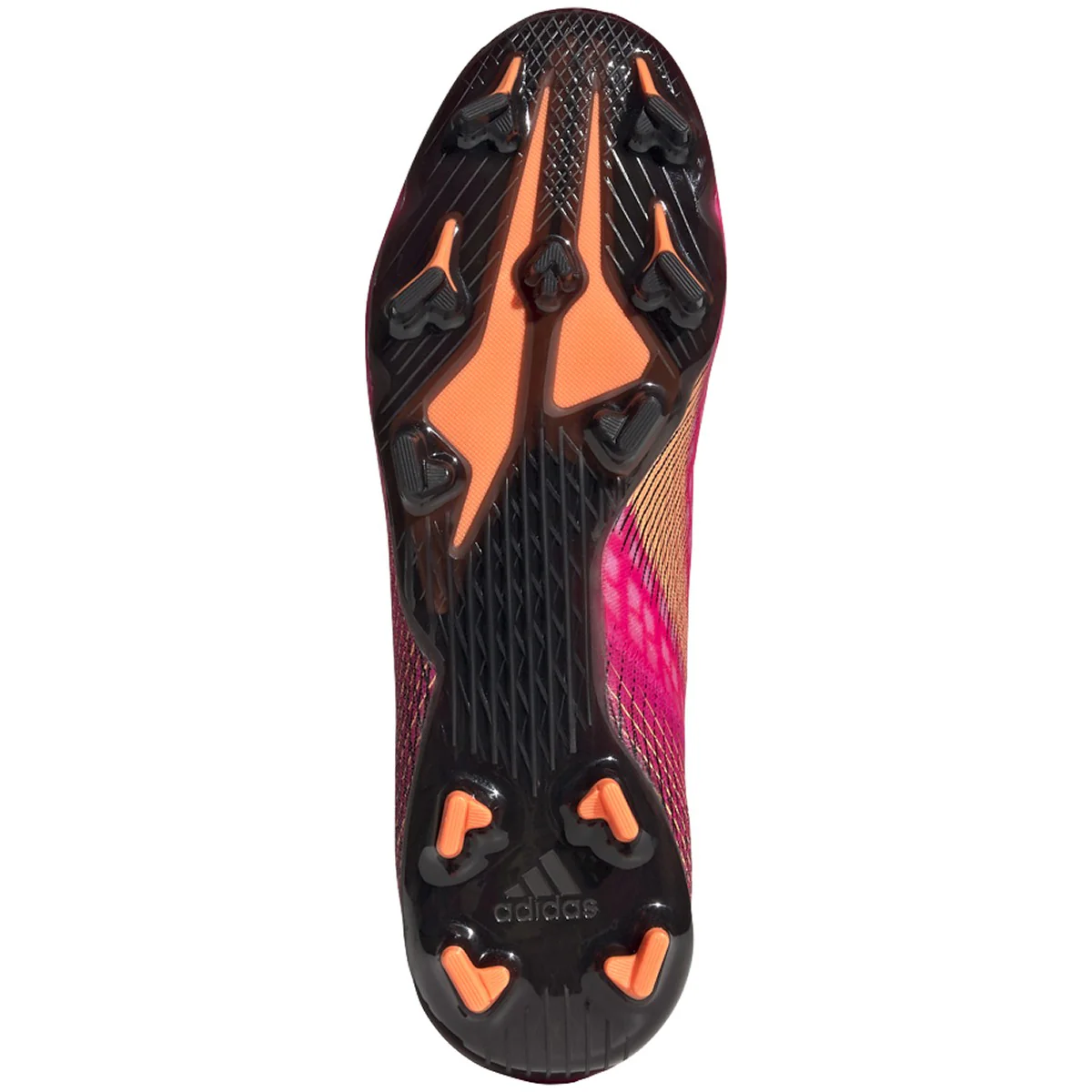 adidas X Ghosted .2 Firm Ground Cleats - Shock Pink/Core Black/Screaming Orange - Image 8