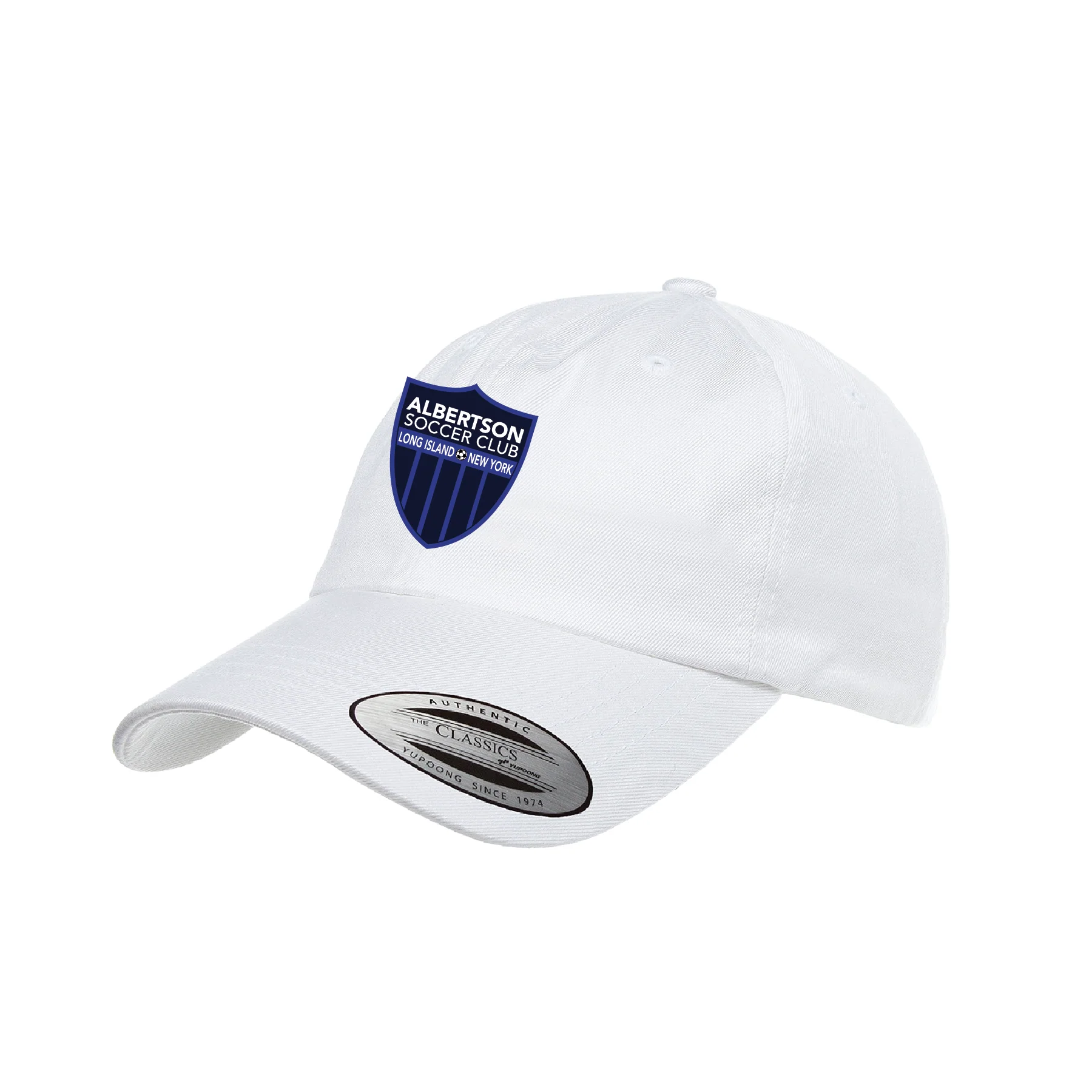 Albertson Harbor Links Yupoong Cotton Twill Dad Cap White