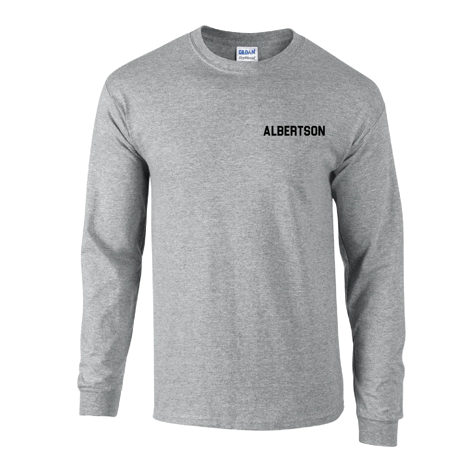Albertson Harbor Links Gildan LS Lifestyle T-Shirt Grey