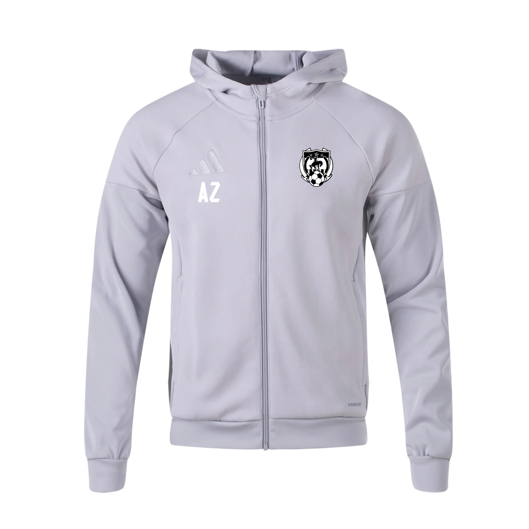Arcola FC Fan adidas Tiro 25 Full-Zip Hoodie Grey