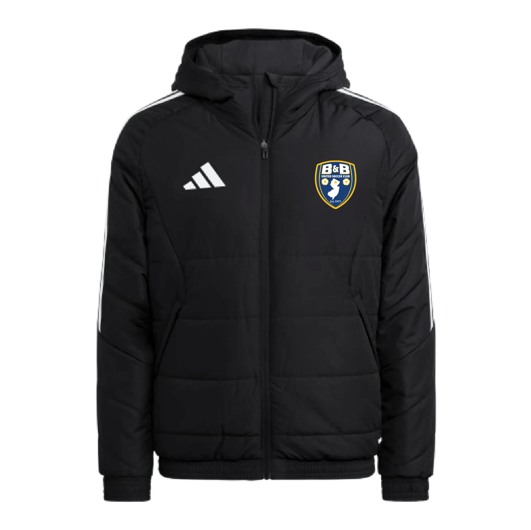 B & B United Soccer Club adidas Tiro 26 Winter Jacket Black