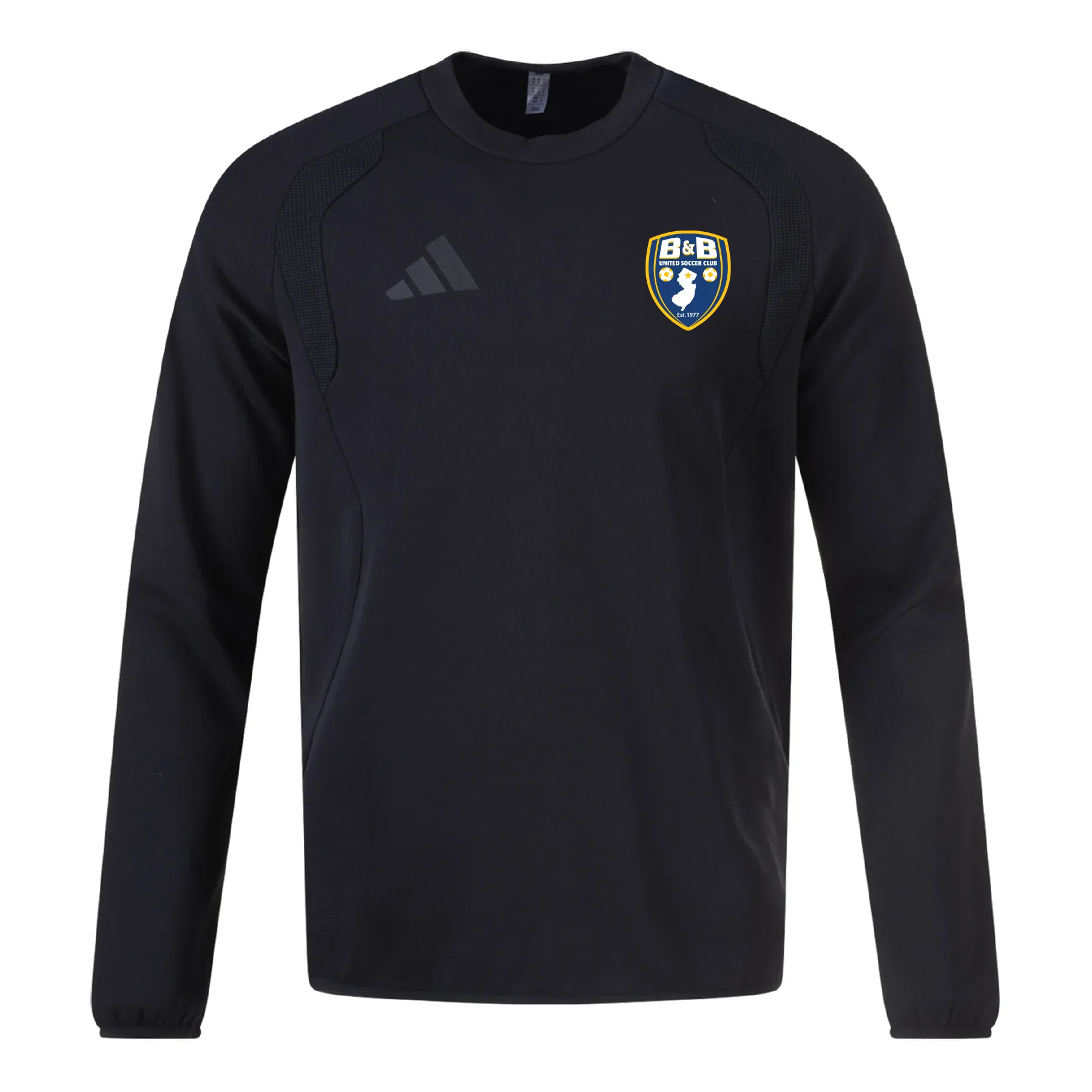 B & B United Soccer Club adidas Tiro Travel Crew Black
