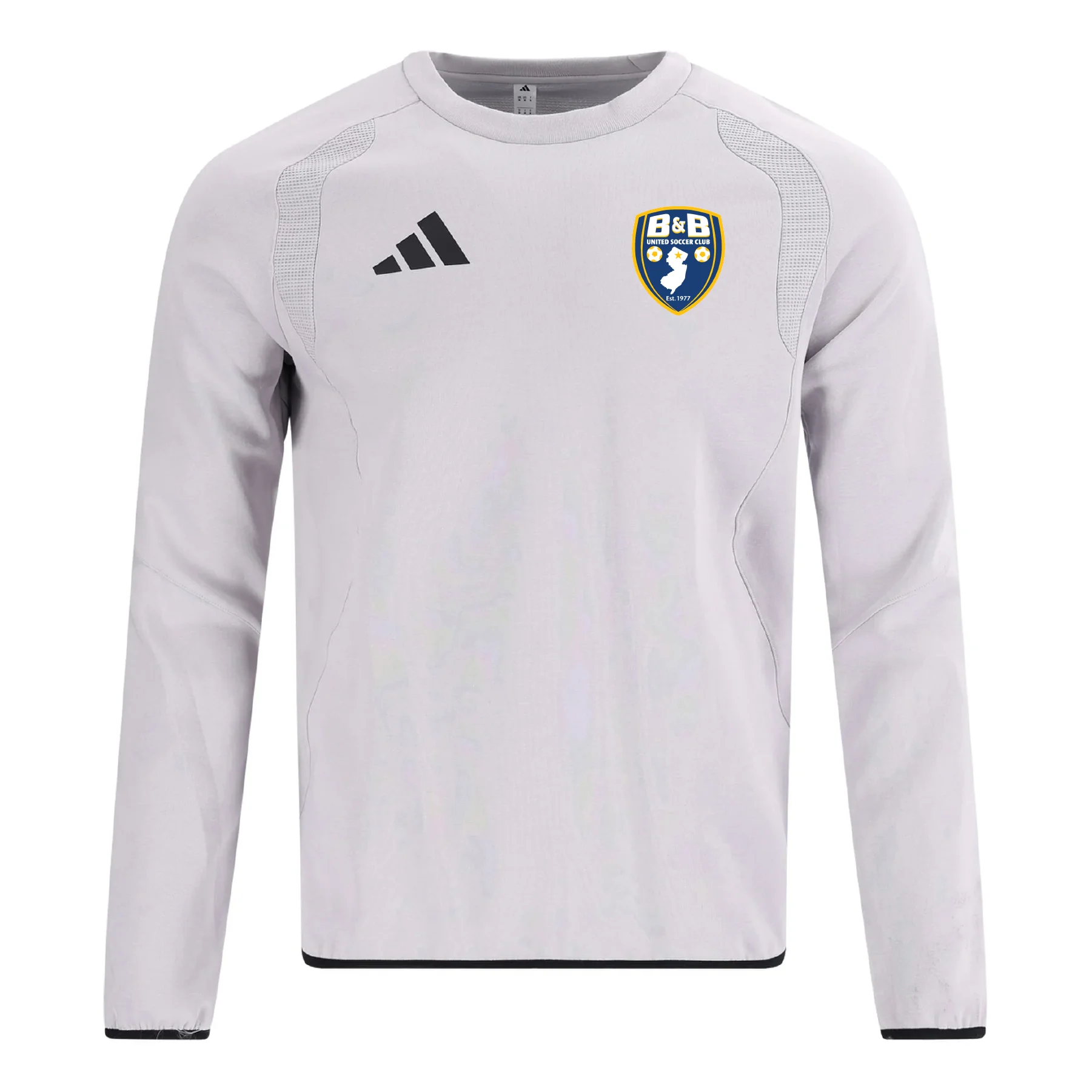 B & B United Soccer Club FAN adidas Tiro Travel Crew Grey