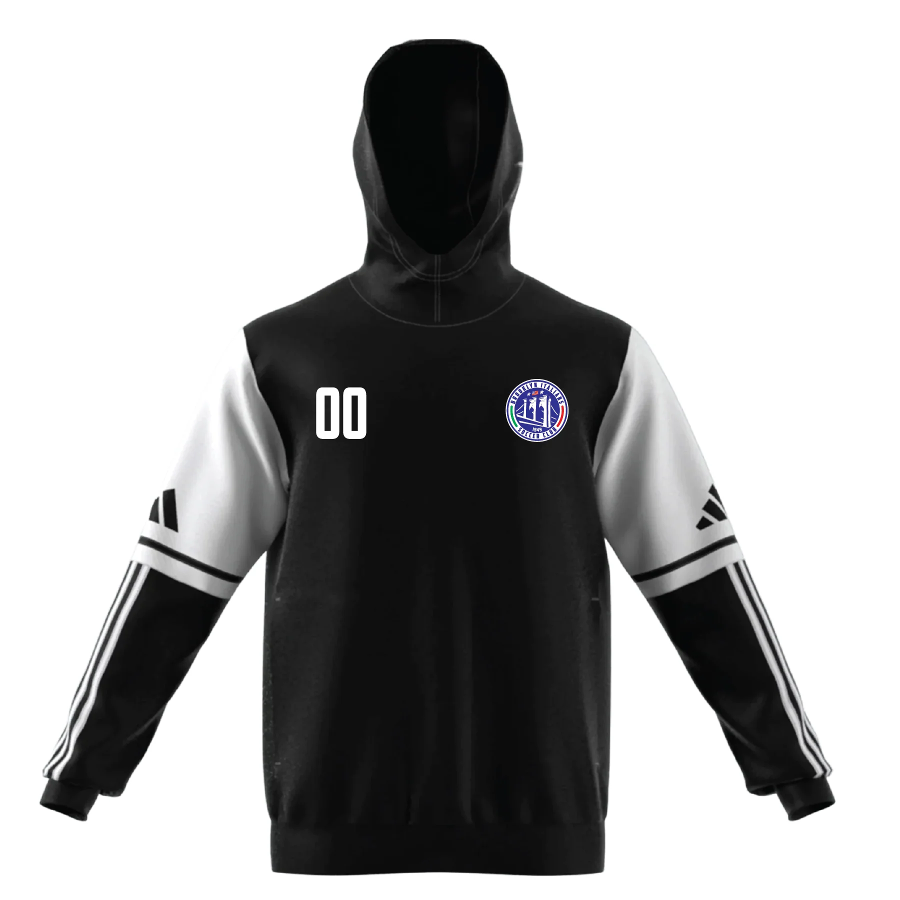 Brooklyn Italians adidas Squadra 25 Hoodie Black