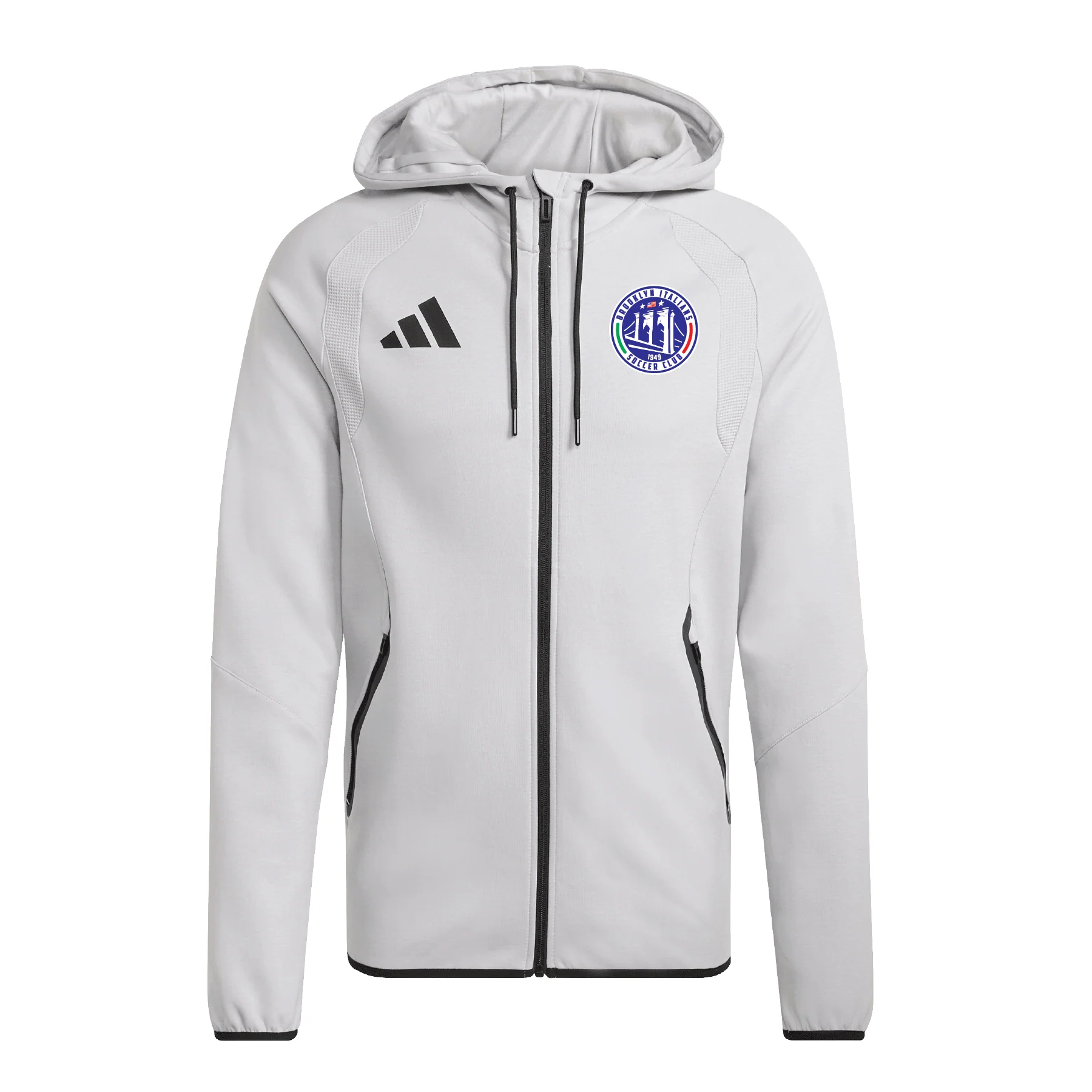 Brooklyn Italians adidas Tiro Travel Sweat Hoodie Grey