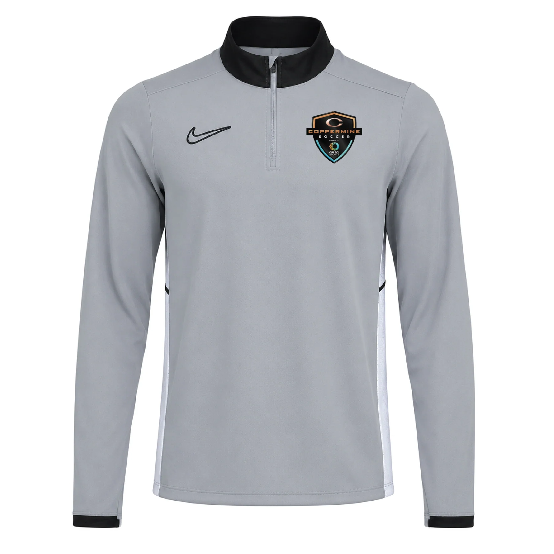 Coppermine SC Coach Nike Academy 25 Drill Top - Grey