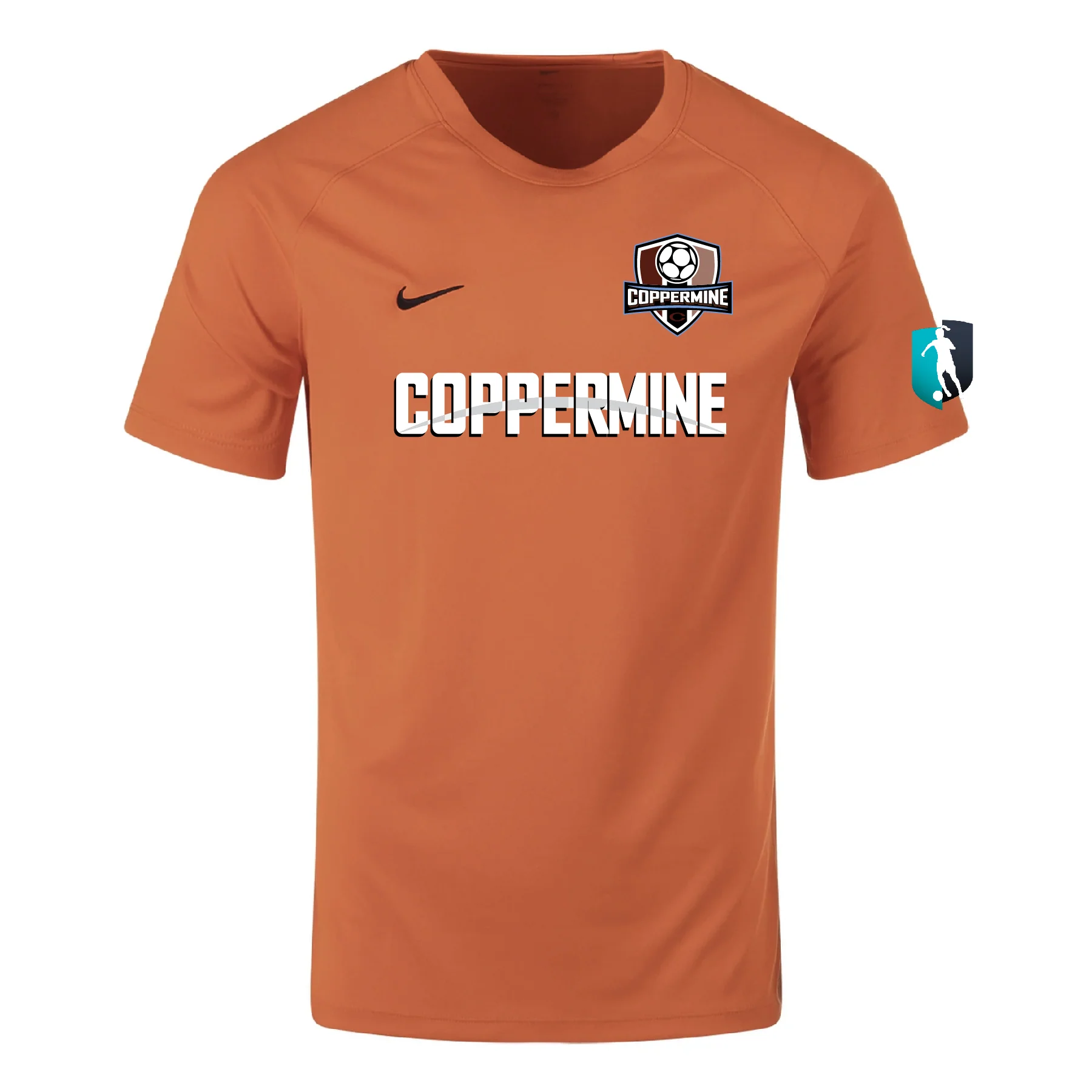 Coppermine SC Girls Aspire Nike Park VIII Goal Keeper Jersey Orange