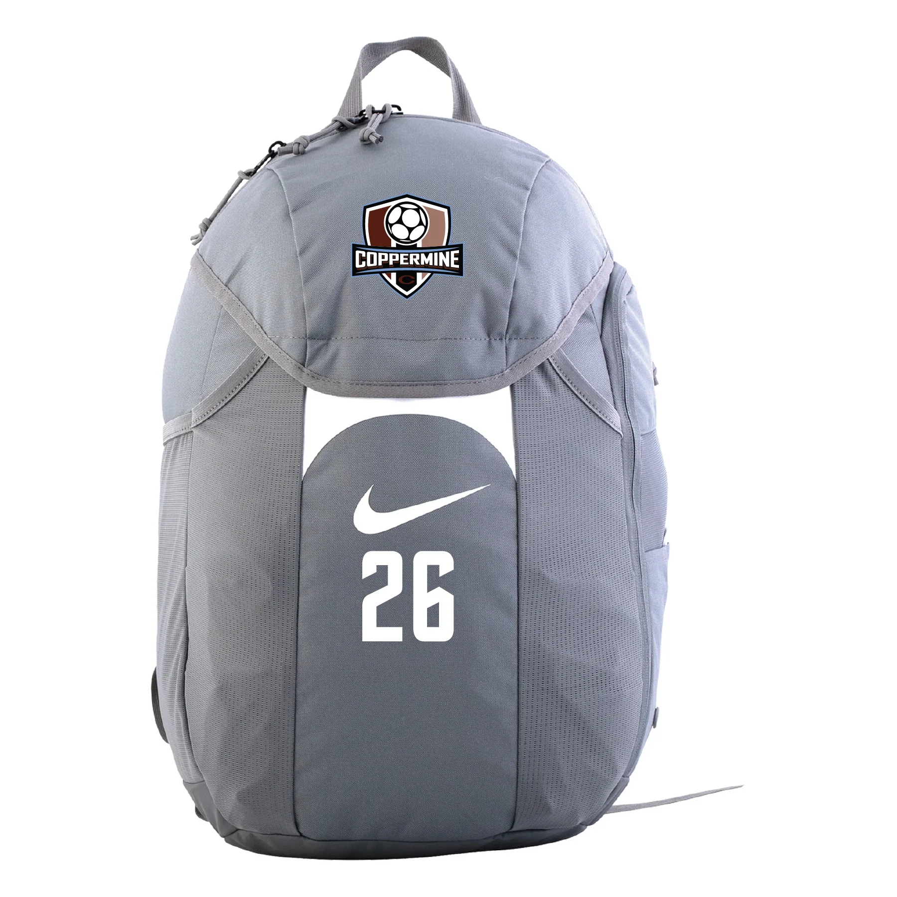 Coppermine SC NAL Nike Academy Team Backpack 2.3 Grey