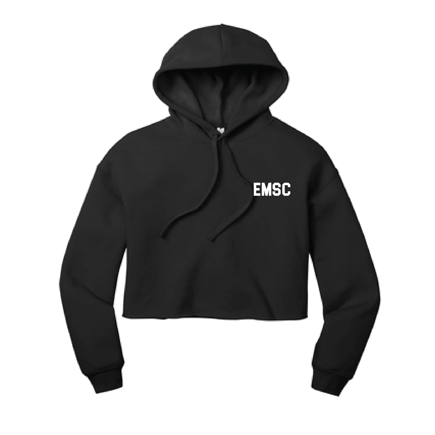 EMSC Long Island Premier Bella+Canvas Lifestyle Crop Hoodie Black
