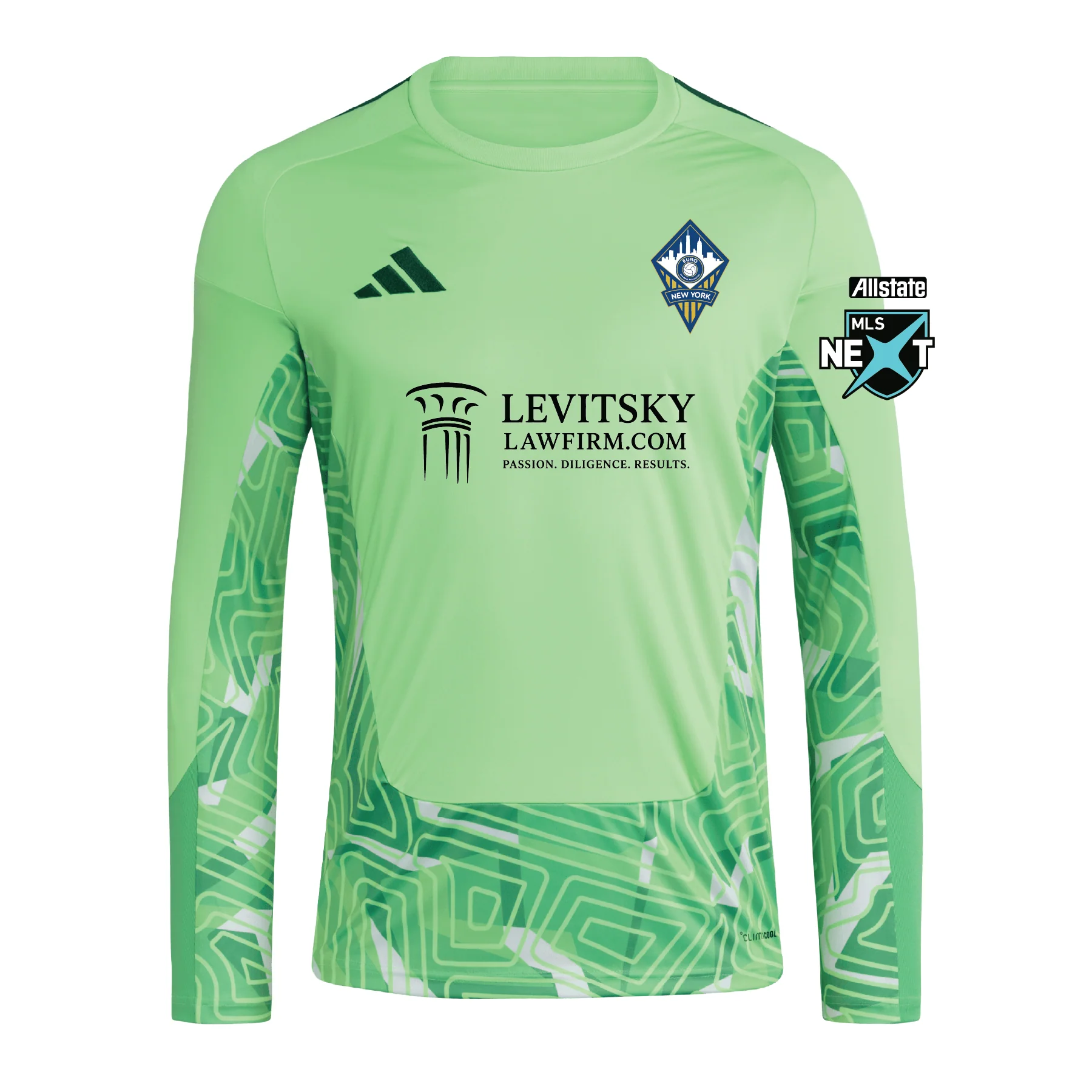 FA Euro MLS Next Homegrown adidas Tiro 26 Comp LS Goalkeeper Jersey Green