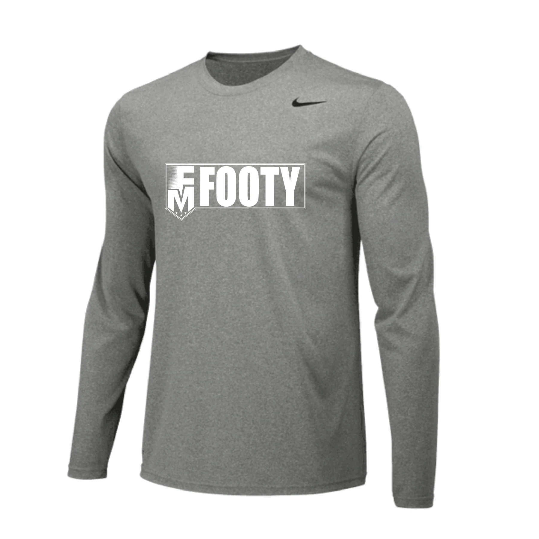 FM Footy Original Nike Legend LS Badge Shirt Grey