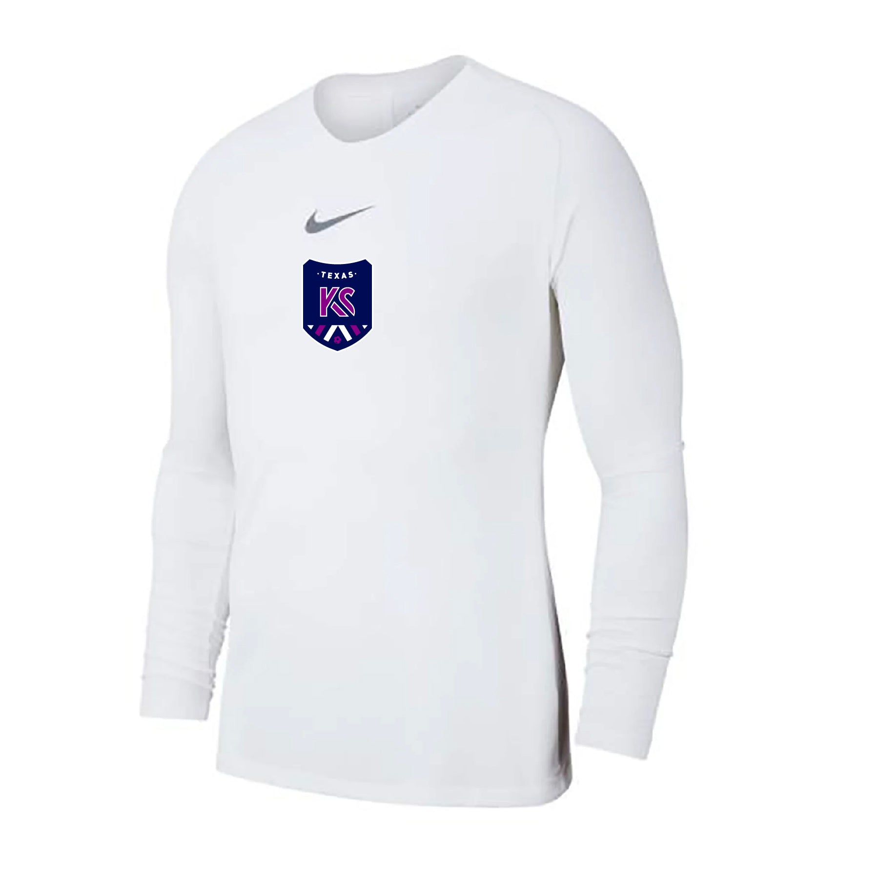 Kaptiva Sports Academy TX Nike Park LS First Layer Compression White