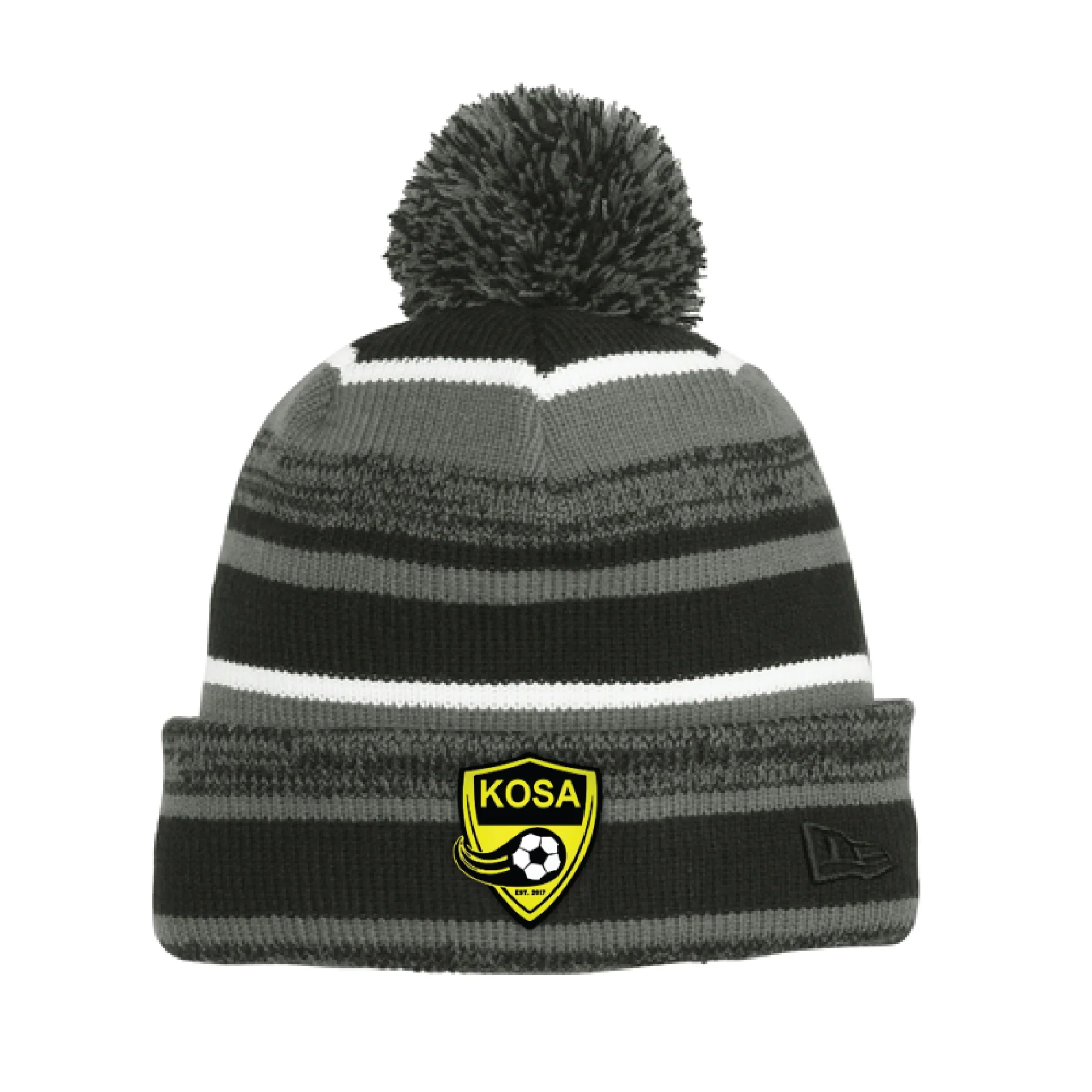 KOSA SC NOSA New Era Sideline Bobble Beanie Black