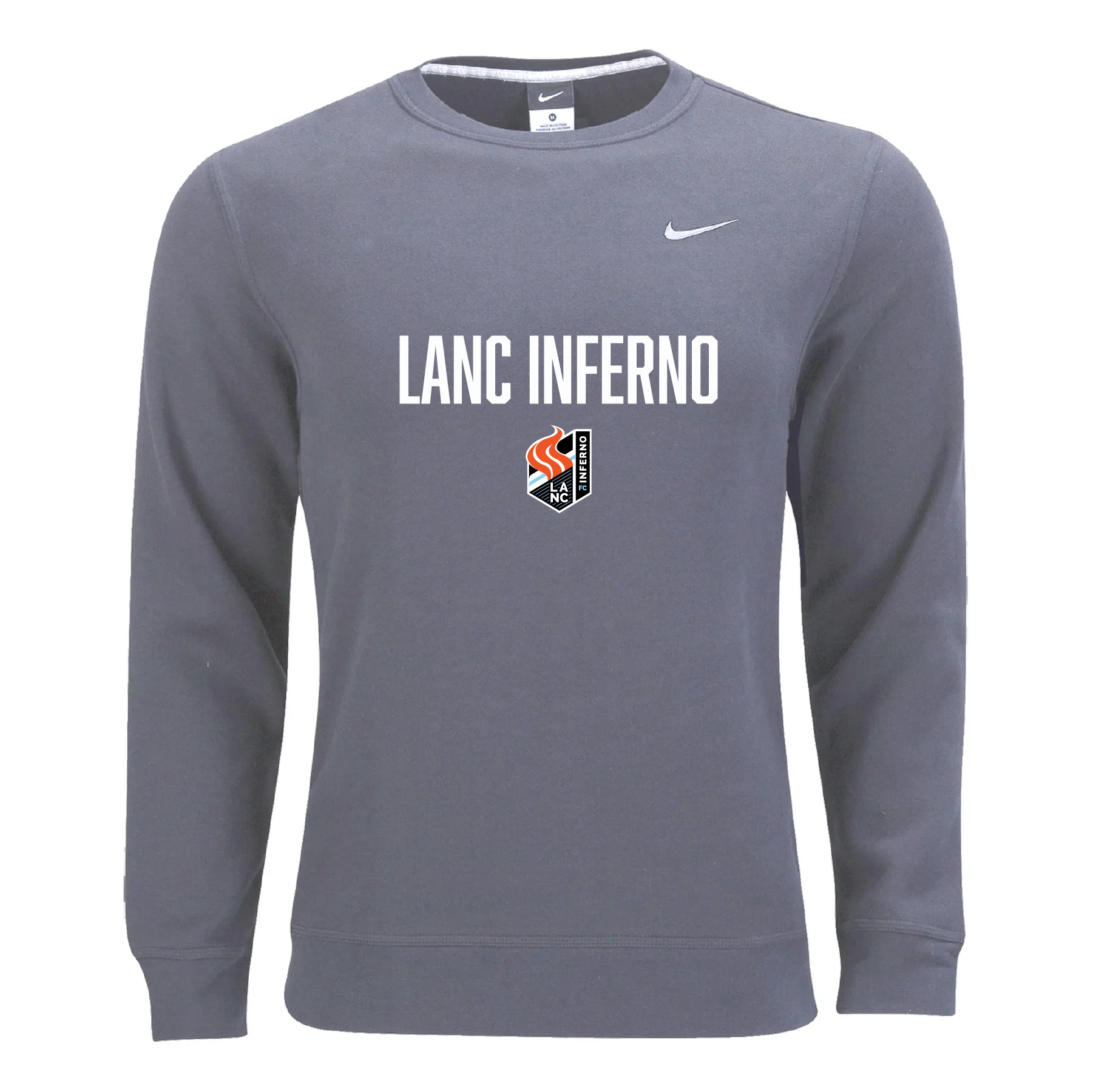 Lancaster Inferno "Supporters" Nike Team Club Fleece Sweatshirt Grey