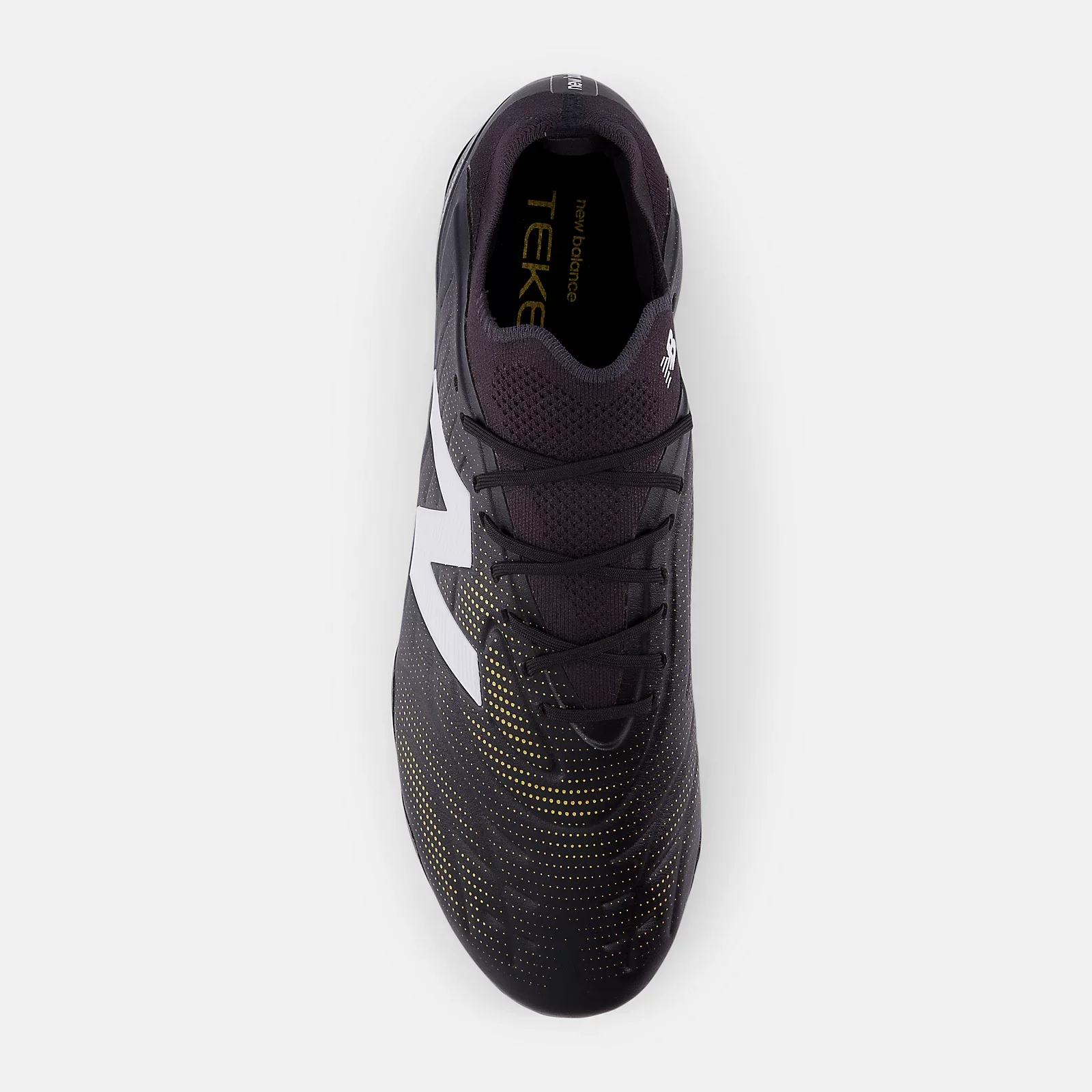 New Balance Tekela Elite Low Laced FG Firm Ground Soccer Cleats V5-Black/White/Gold - Image 3