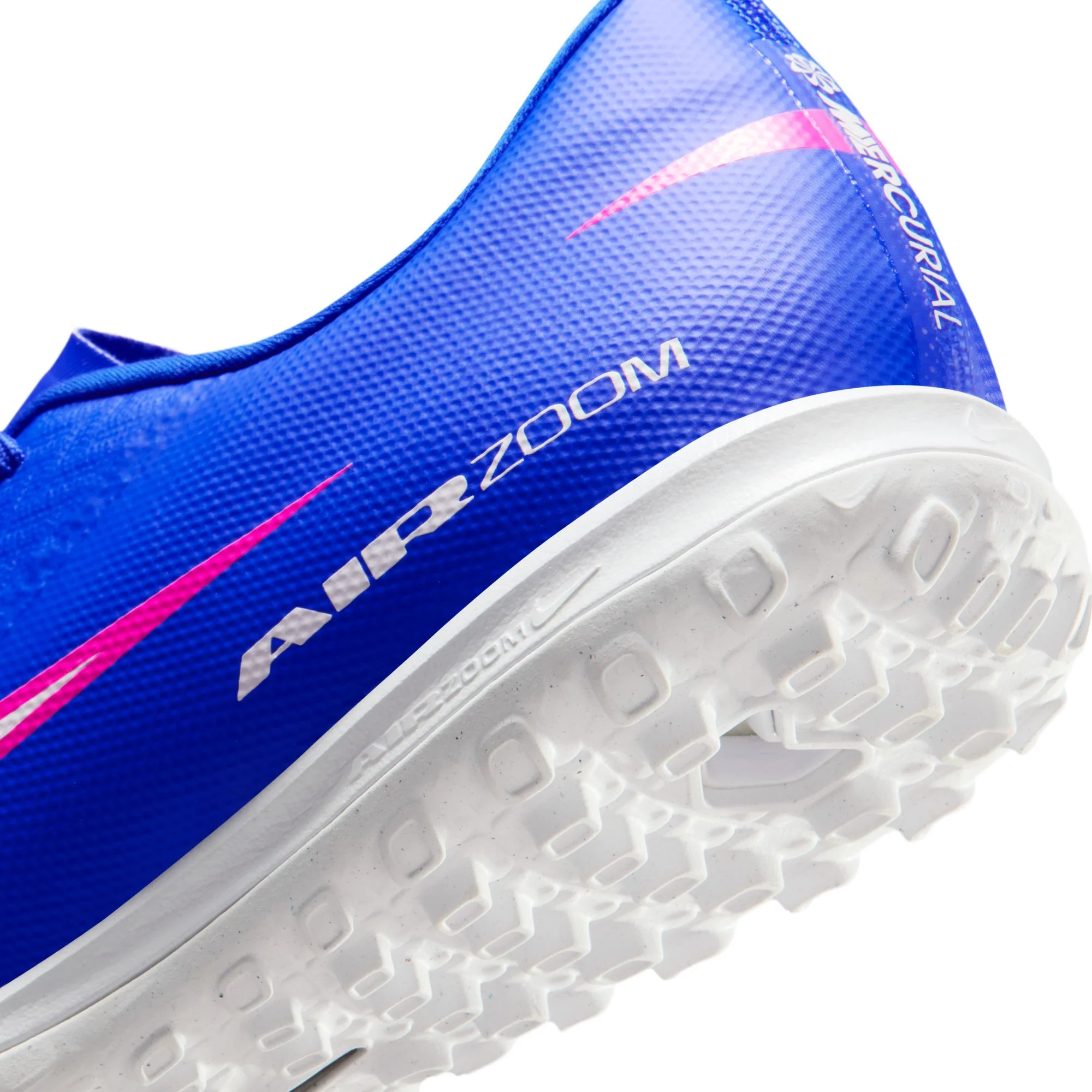 Nike Air Zoom Mercurial Vapor 16 Academy TF Turf Soccer Shoes- Racer Blue/White - Image 8