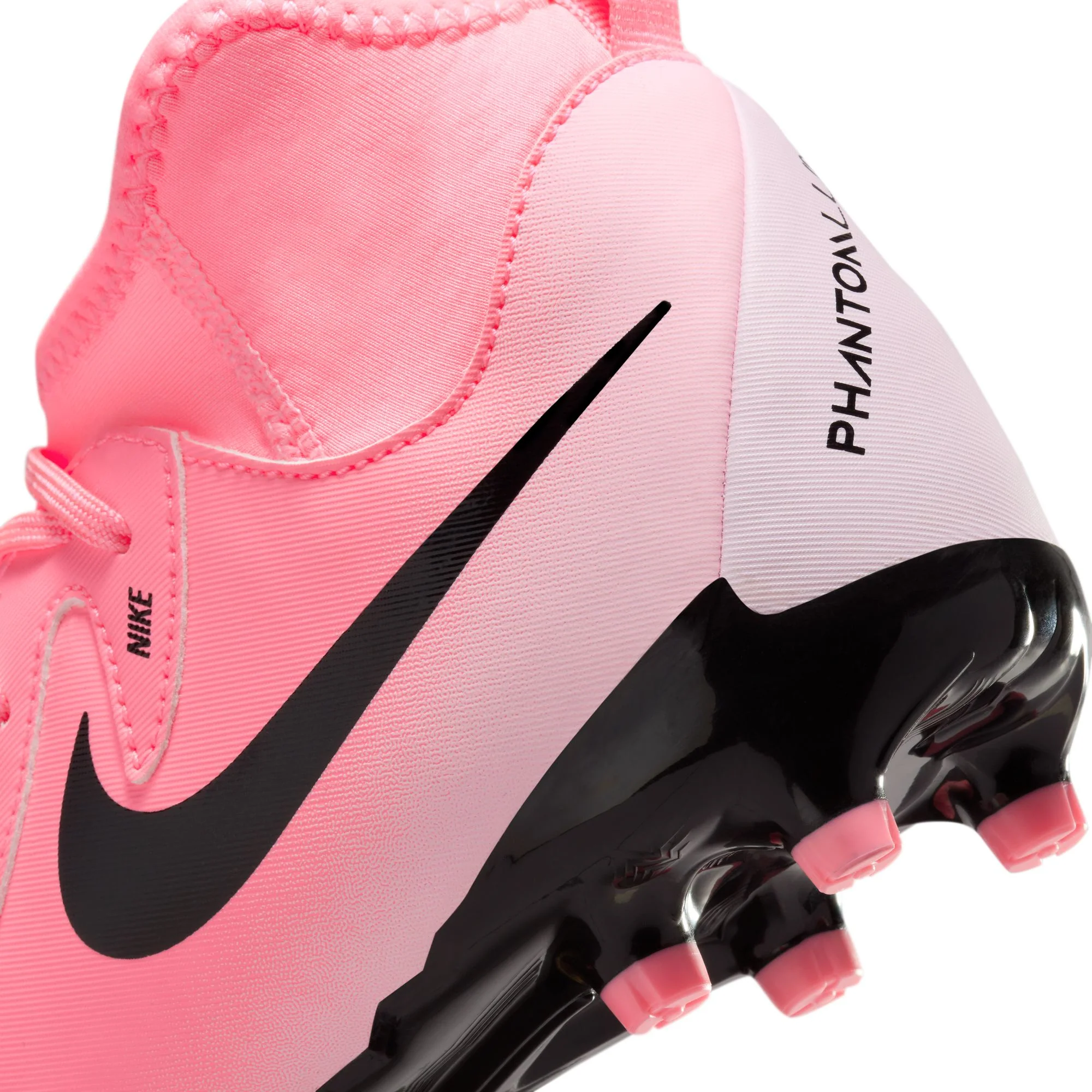 Nike Junior Phantom Luna 2 Academy FG Firm Ground Soccer Cleats- Sunset Pulse/Black - Image 3