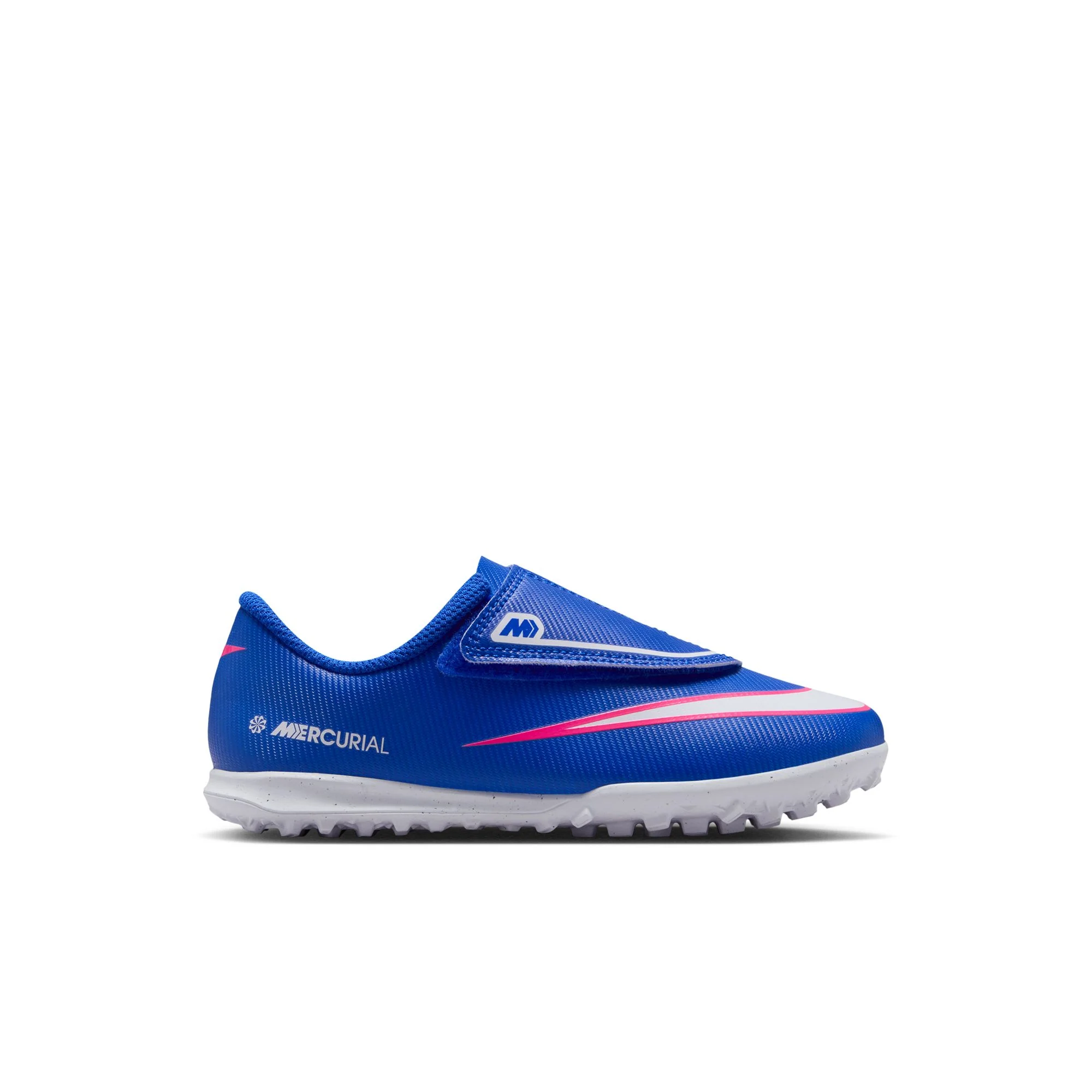 Nike Junior Mercurial Vapor 16 Club TF Turf Soccer Cleats- Racer Blue/White