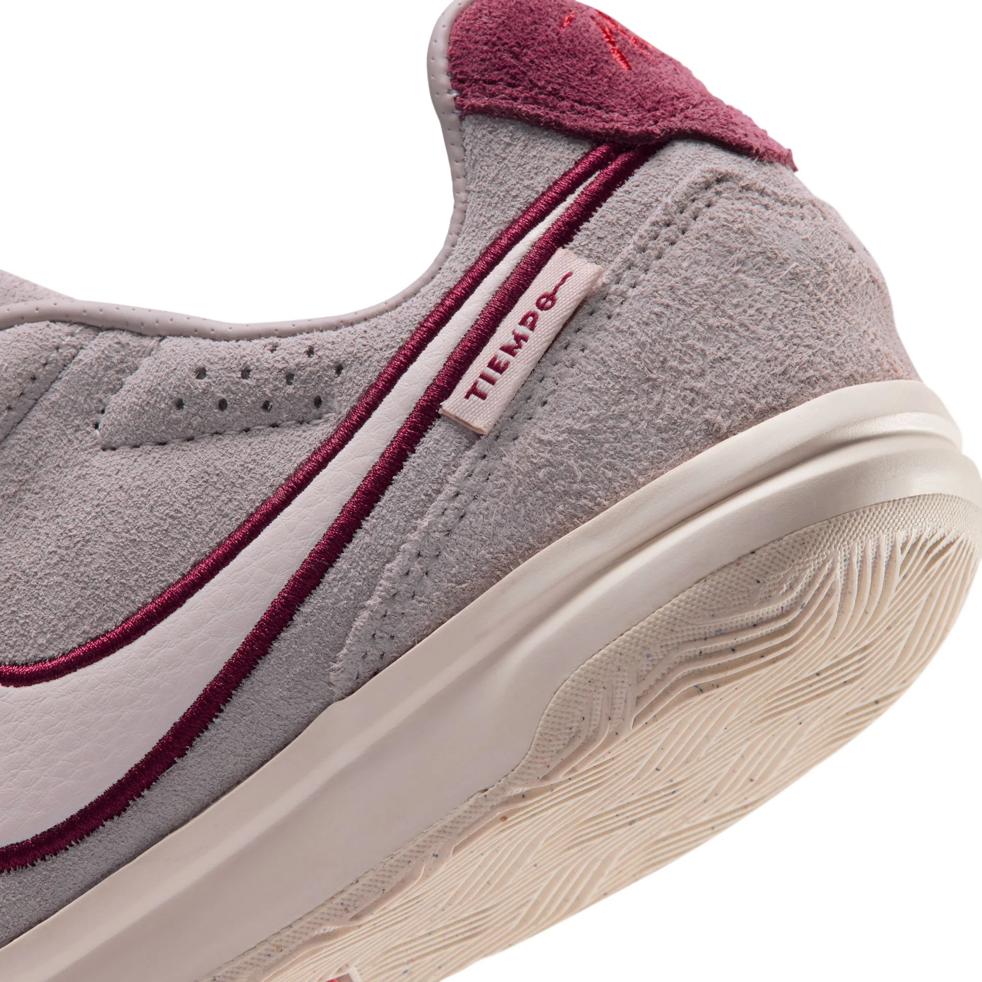 Nike Junior Tiempo Streetgato PRM Indoor Soccer Shoes-Moon Particle/Chalk/Team Red - Image 4