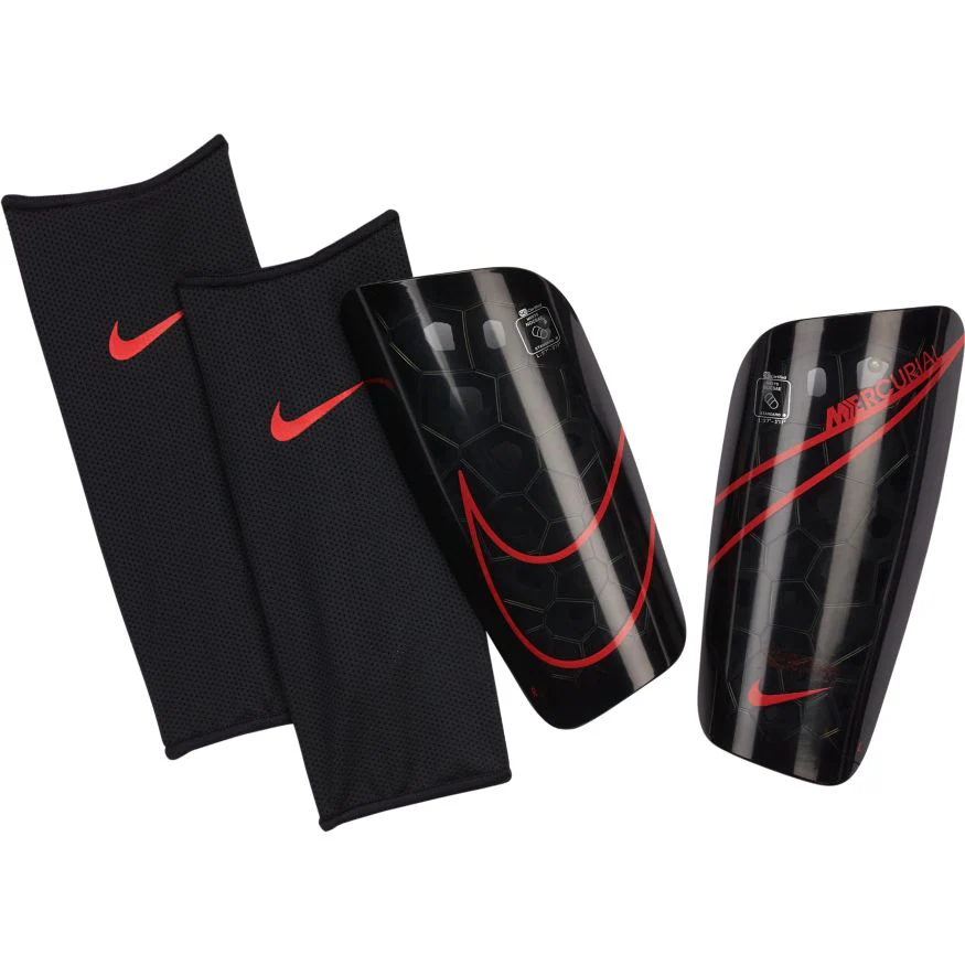 Nike Mercurial Lite Shinguards (BLACK/BLACK/CHILE RED)