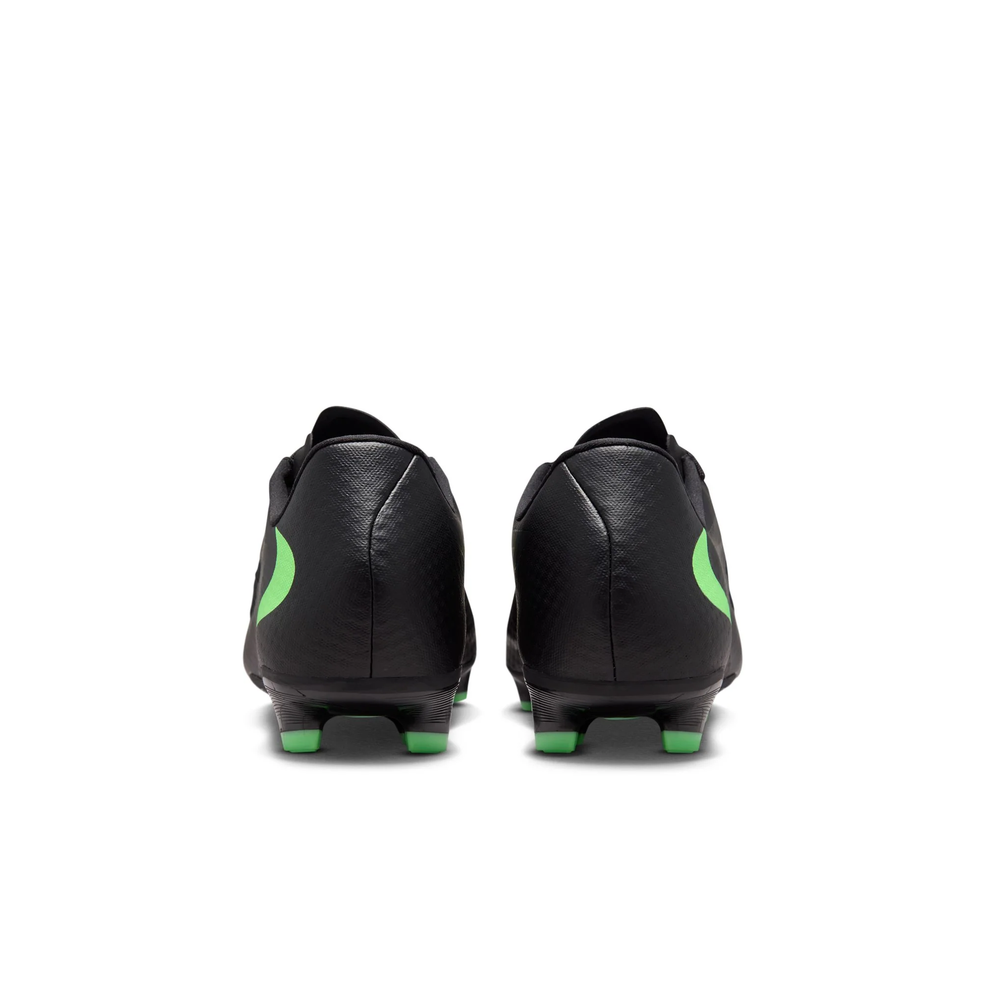 Nike Phantom 6 Low Academy FG Firm Ground Soccer Cleats- Black/Illusion Green/Black - Image 3