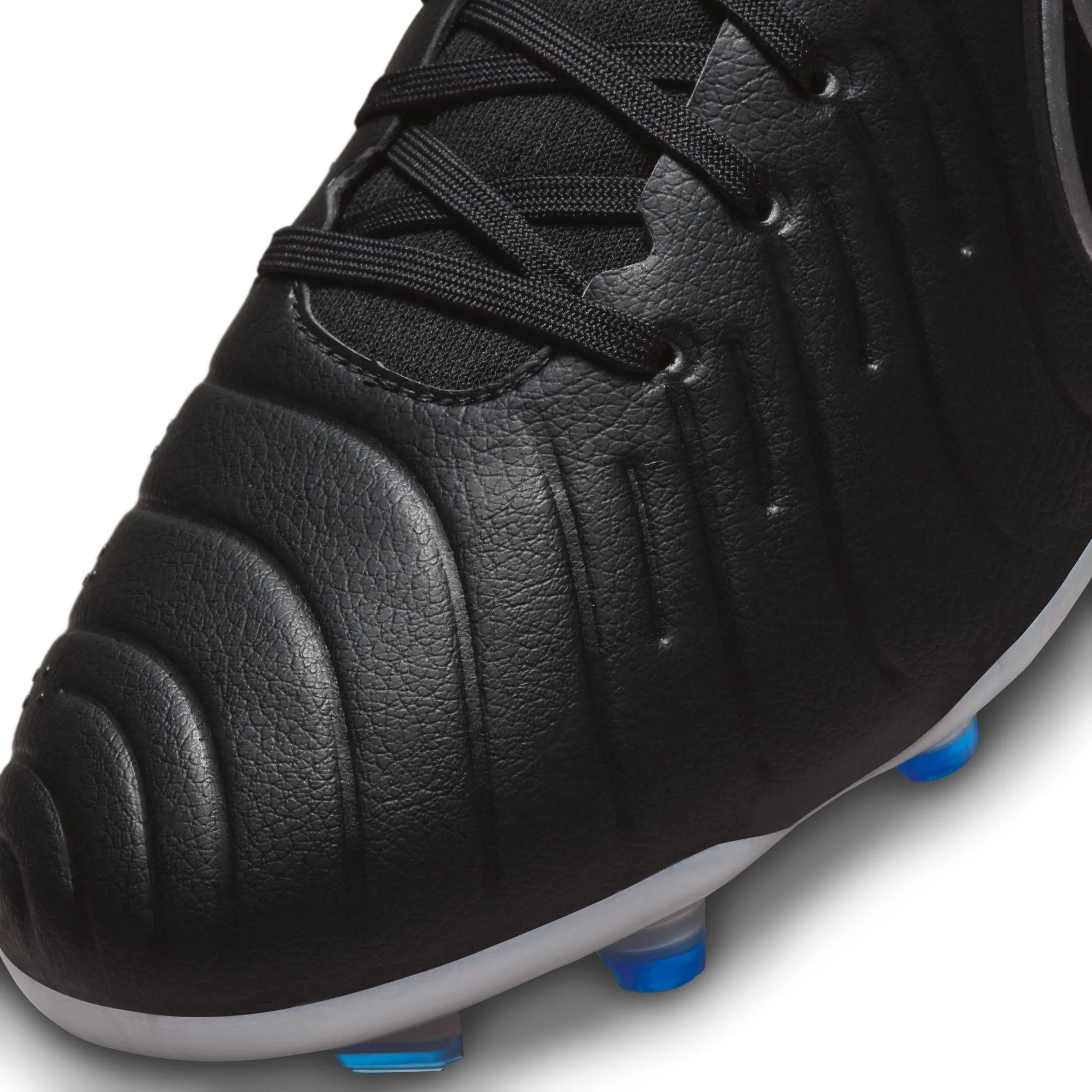 Nike Tiempo Legend 10 Pro FG Firm Ground Soccer Cleat - Black/Chrome/Hyper Royal - Image 7