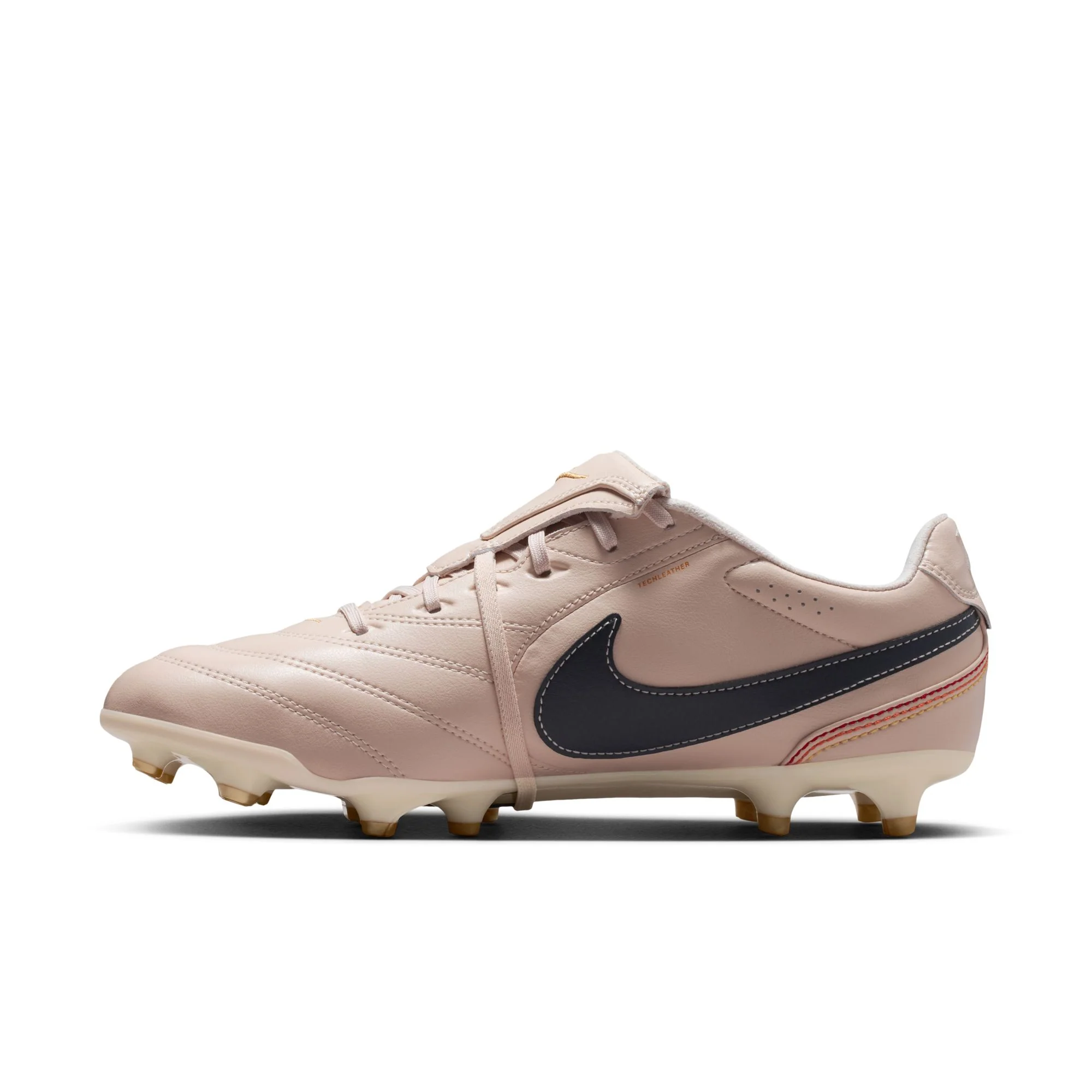 Nike Tiempo Ligera Pro Fold Tongue FG Firm Ground Soccer Cleats- Pearl White/Dark Obsidian - Image 2