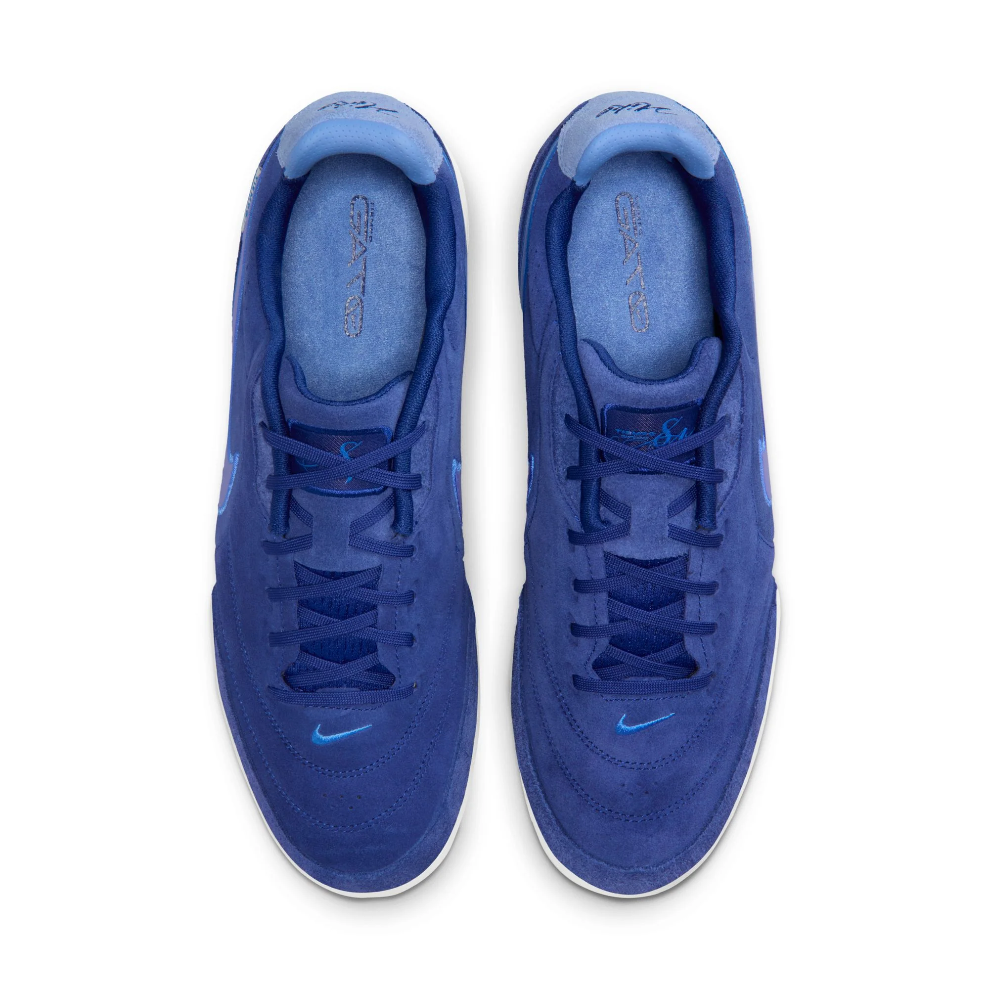 Nike Tiempo Streetgato PRM IN Indoor/Court Low-Top Soccer Shoes- Deep Royal Blue/Polar Blue Crystal - Image 3
