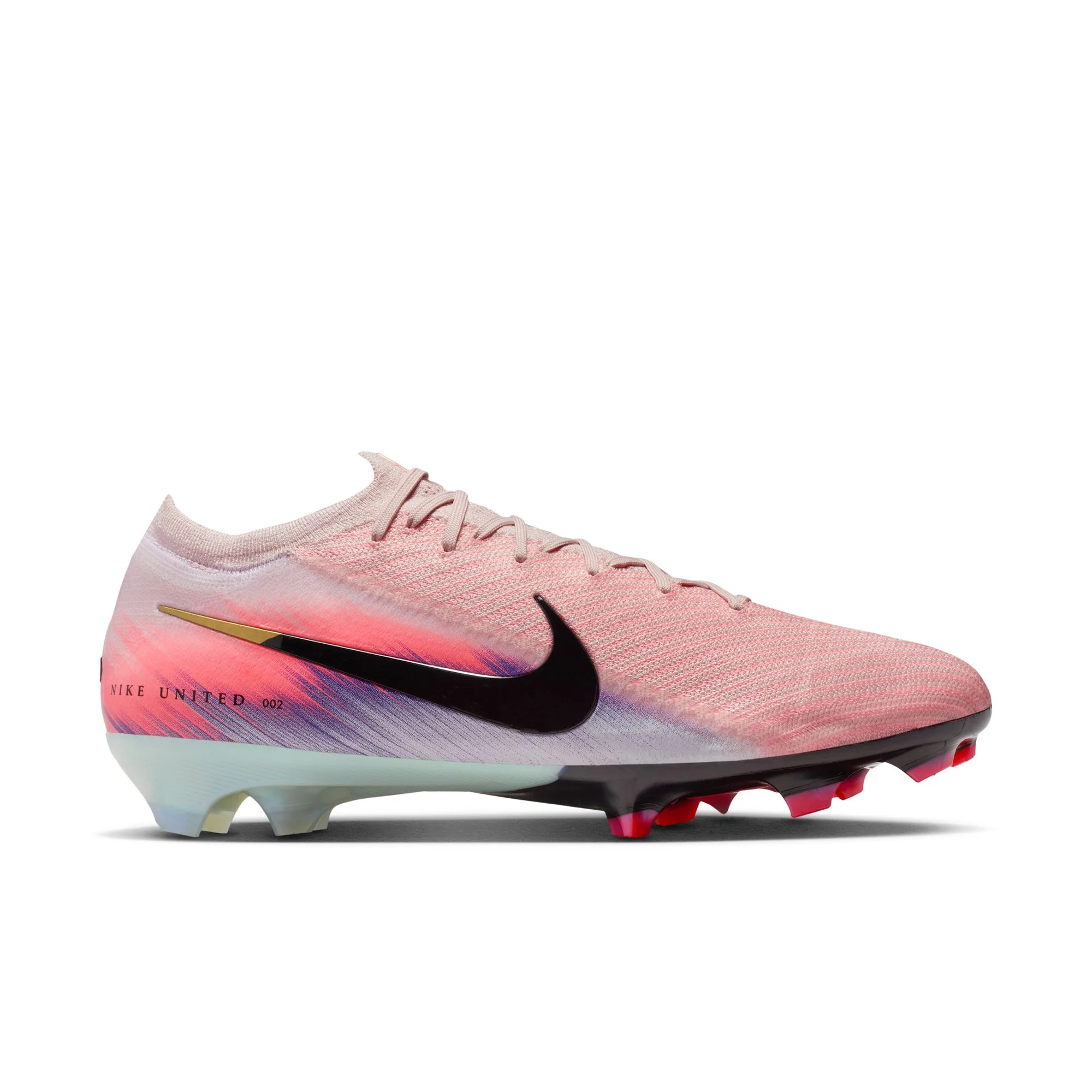 Nike United Mercurial Vapor 16 Elite FG Firm Ground Soccer Cleats- Silt Red/Racer Blue