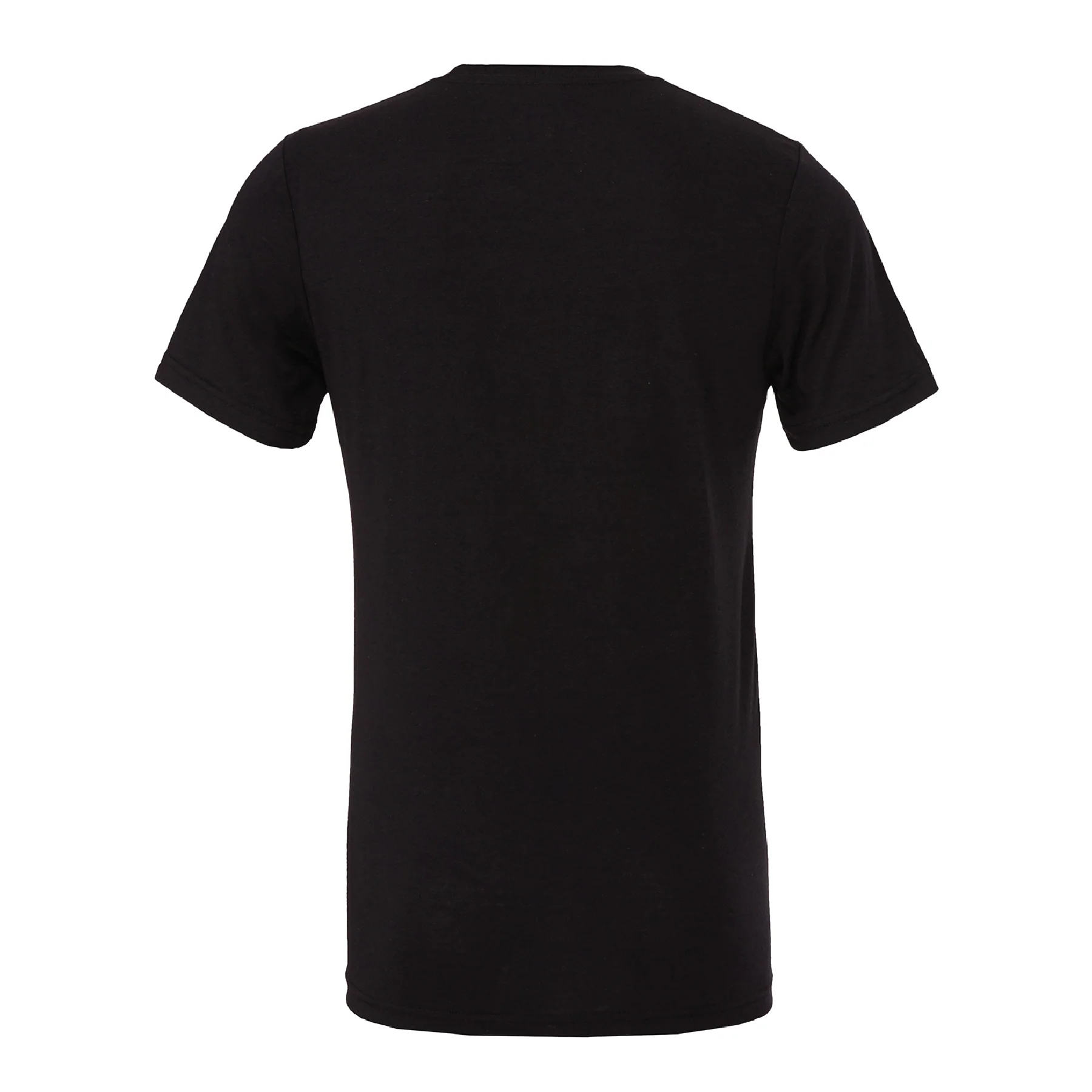 NJ14 Bella + Canvas Short Sleeve Triblend T-Shirt Solid Black - Image 2