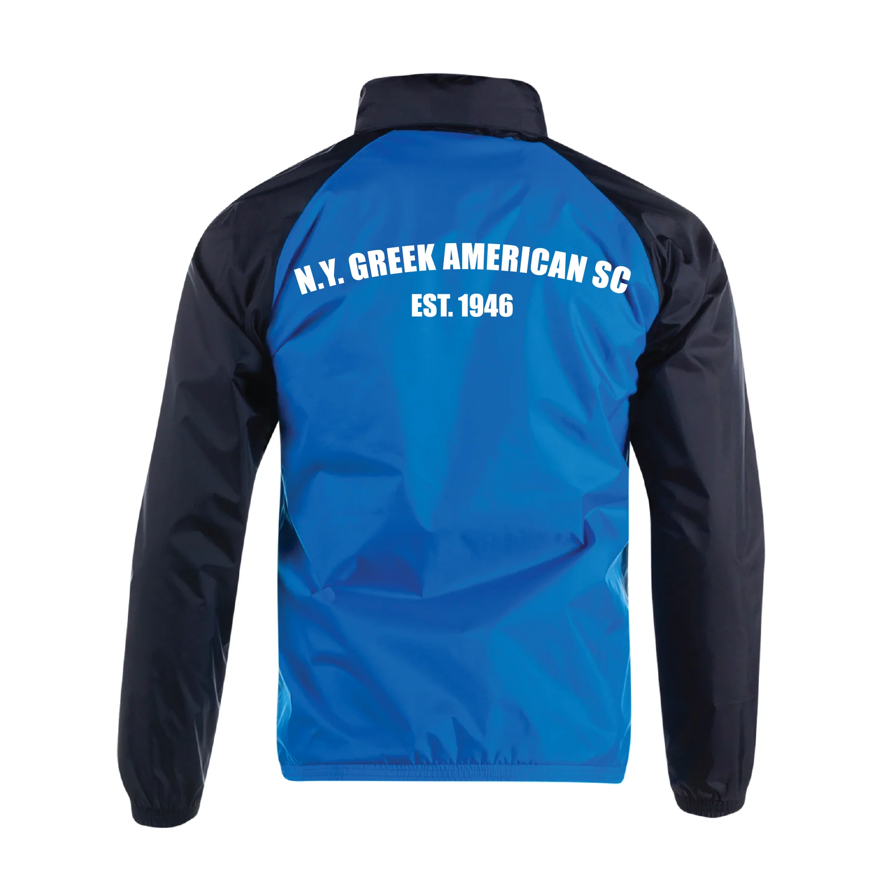 NY Greek American FAN Puma Liga 25 All Weather Jacket Electic Blue/Black - Image 2