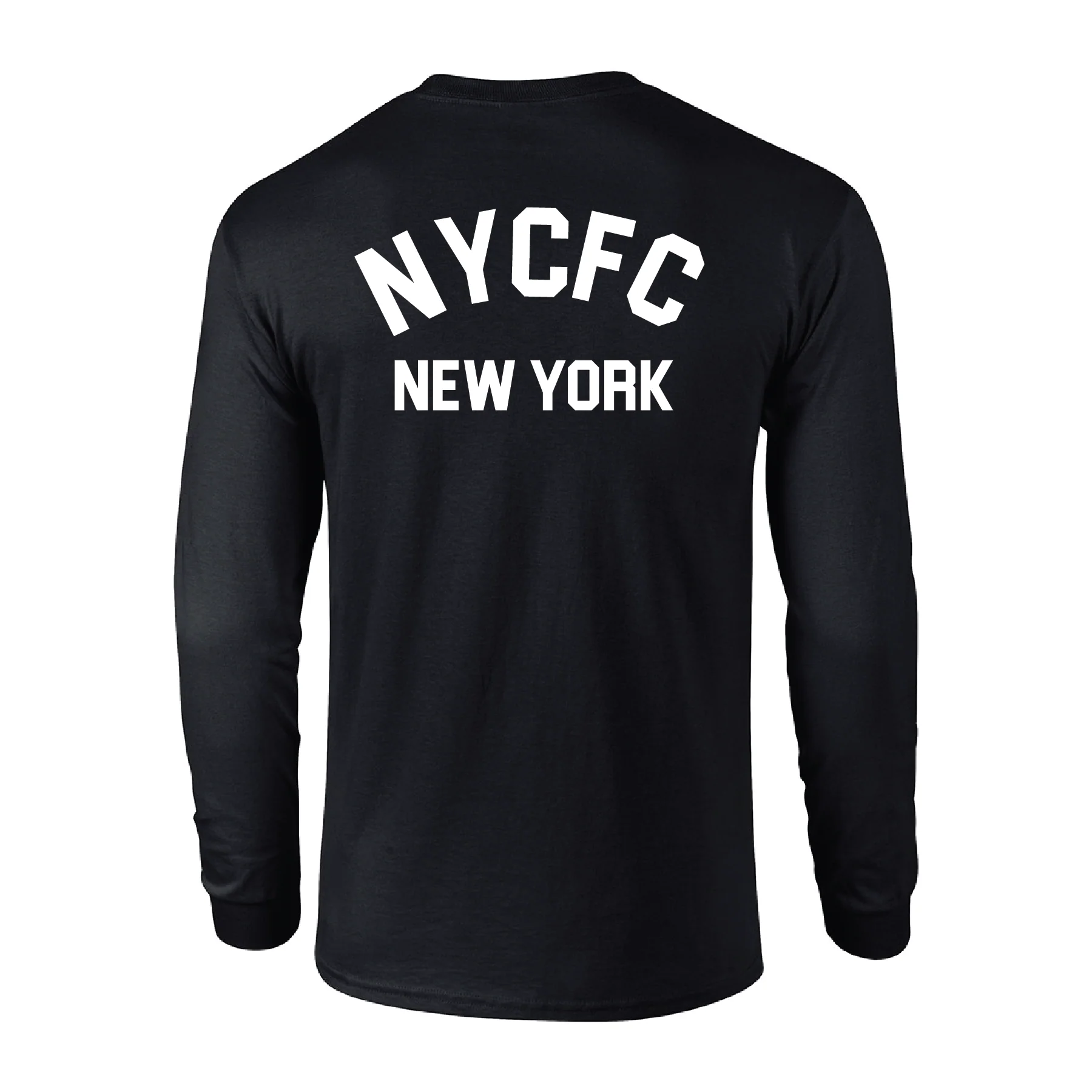 NYCFC Girls Program Gildan LS Lifestyle T-Shirt Black - Image 2