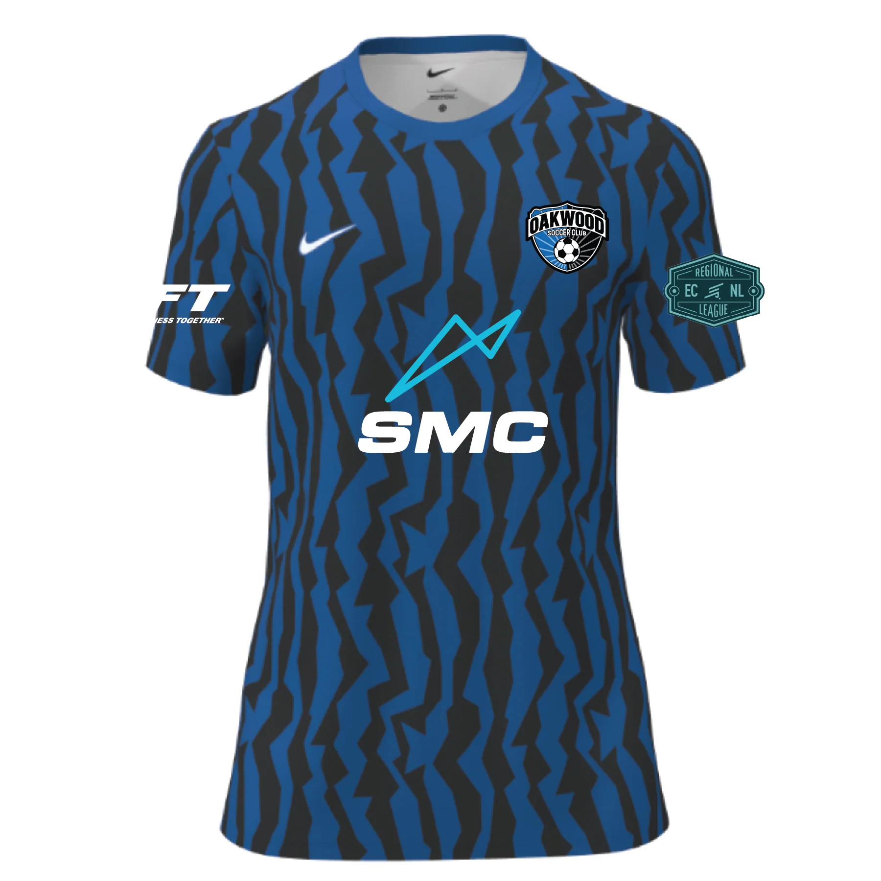 Oakwood SC Boys ECRL Nike Custom Jersey Royal