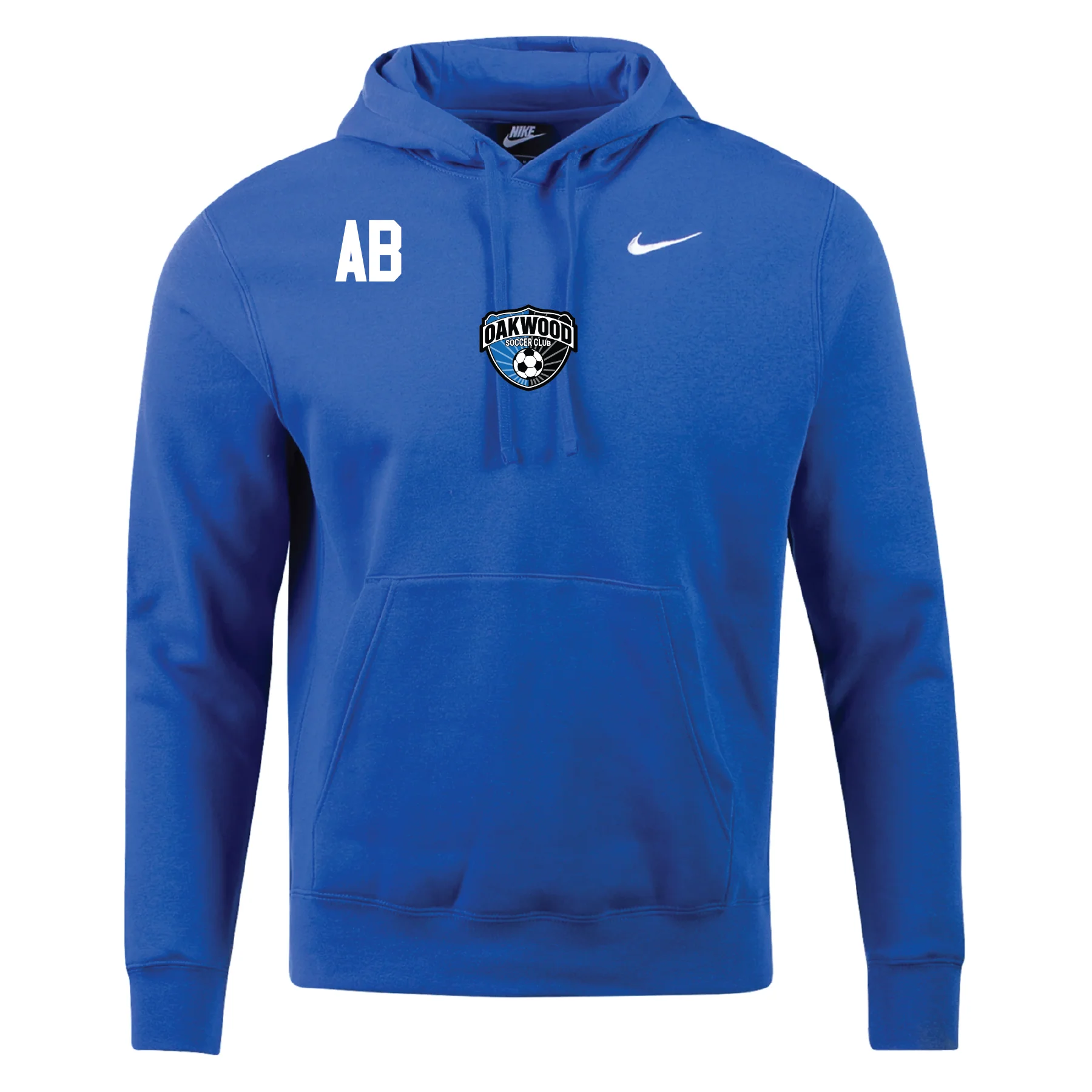 Oakwood SC Girls Academy Nike Club Hoodie Royal
