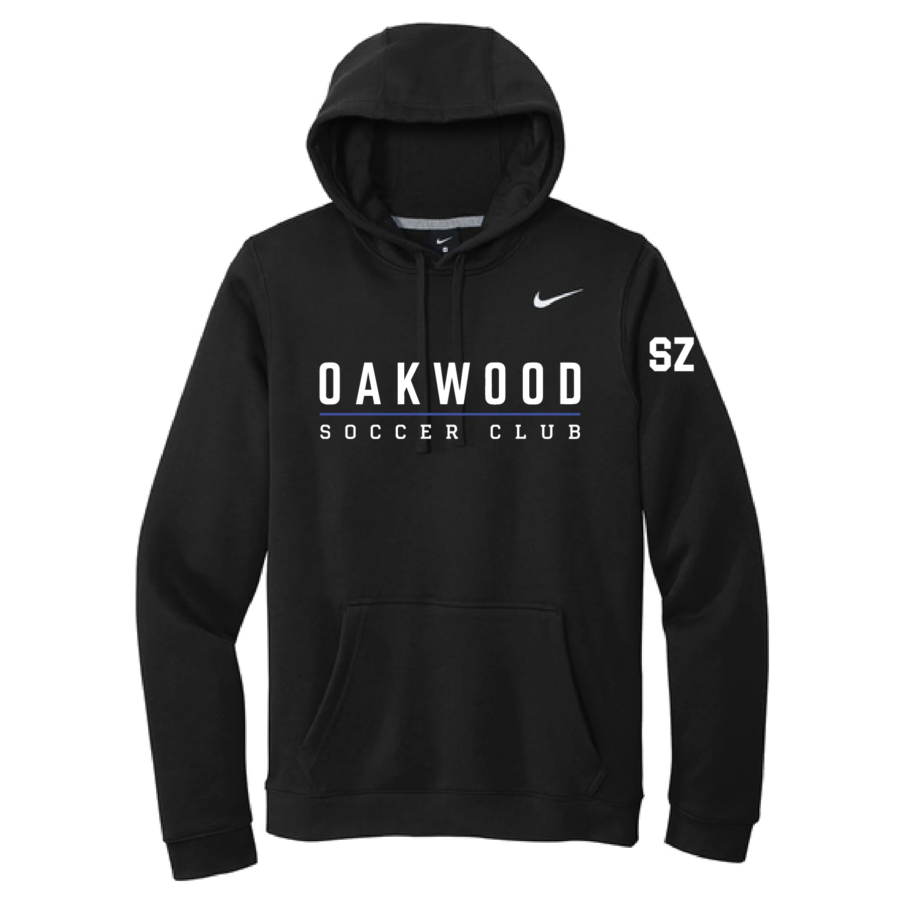 Oakwood SC Girls Academy Nike Heritage Club Hoodie Black