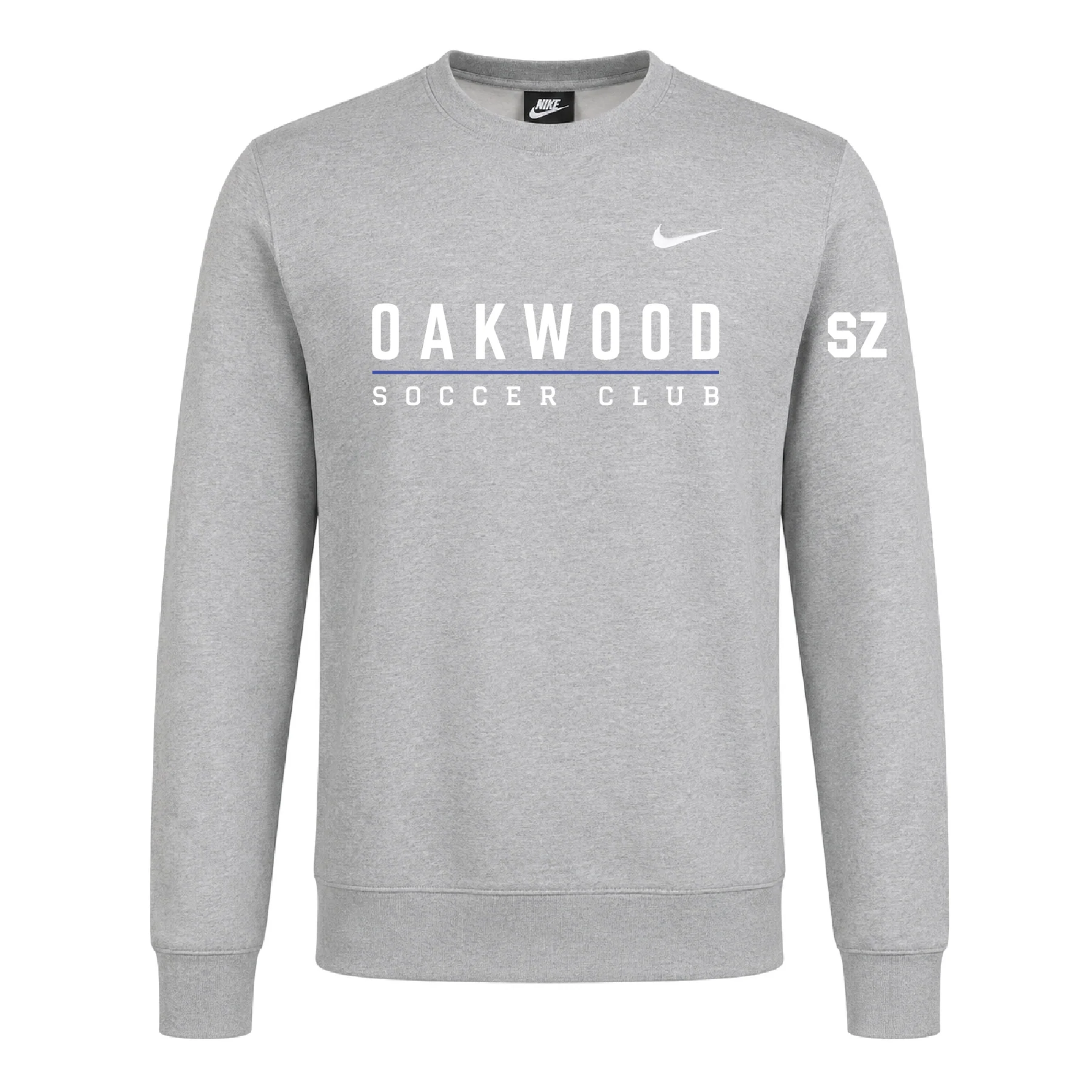 Oakwood SC ECRL Nike Heritage Team Club Fleece Sweatshirt Grey