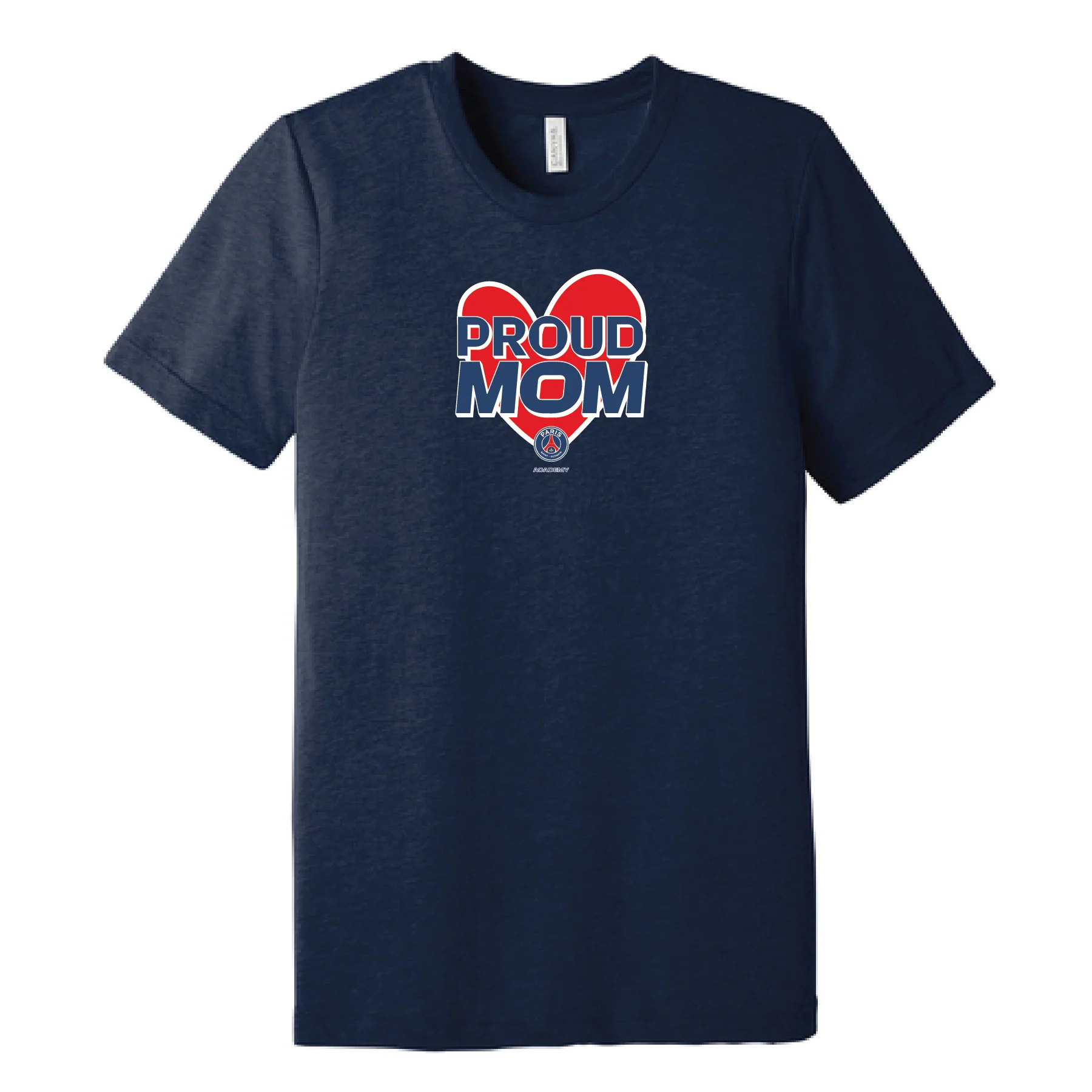 PSG Academy British Columbia Proud Mom Short Sleeve T-Shirt Navy