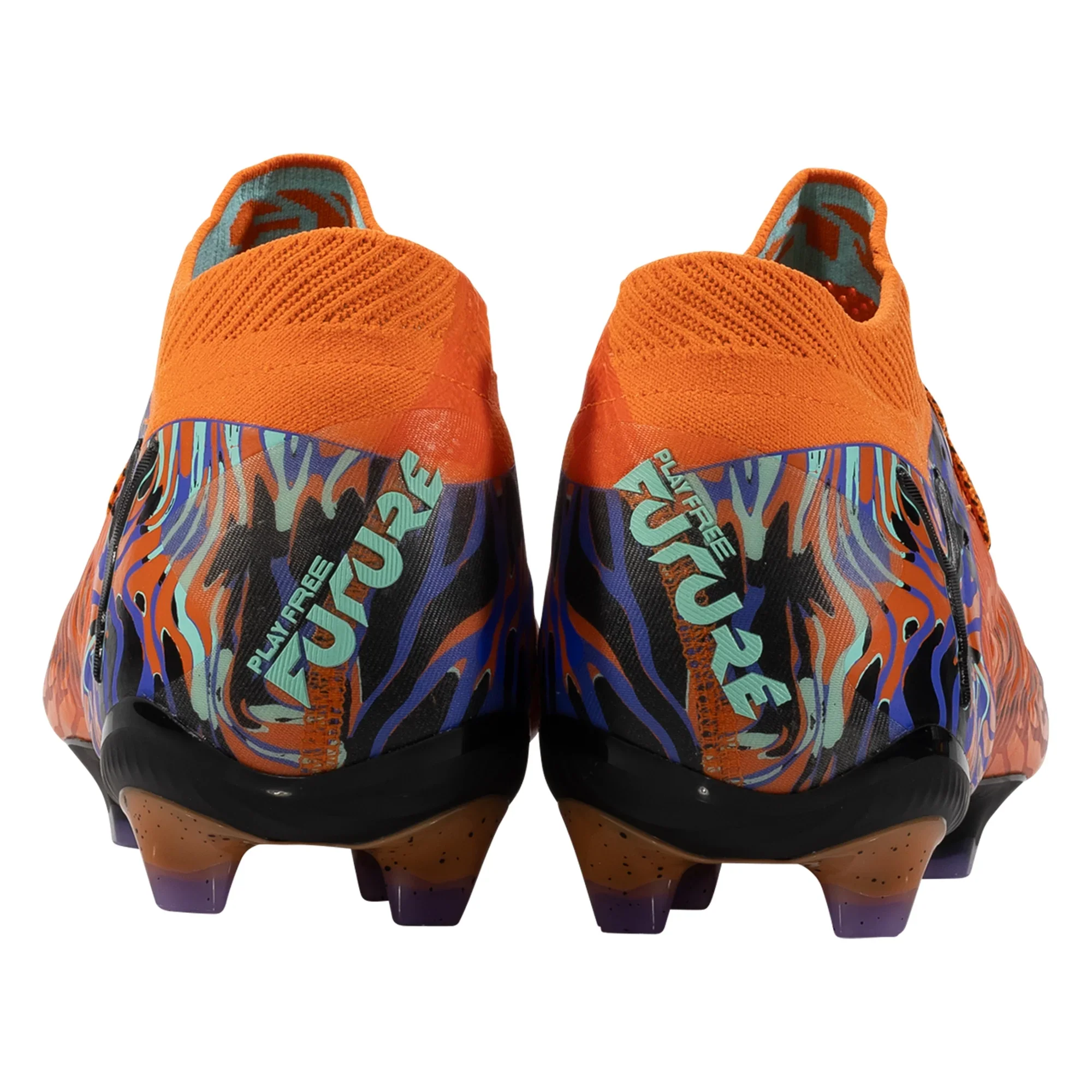 Puma Future 8 Ultimate NJR Creativity FG Firm Ground Soccer Cleat- Orange Poppy/Black/Poison Pink - Image 5