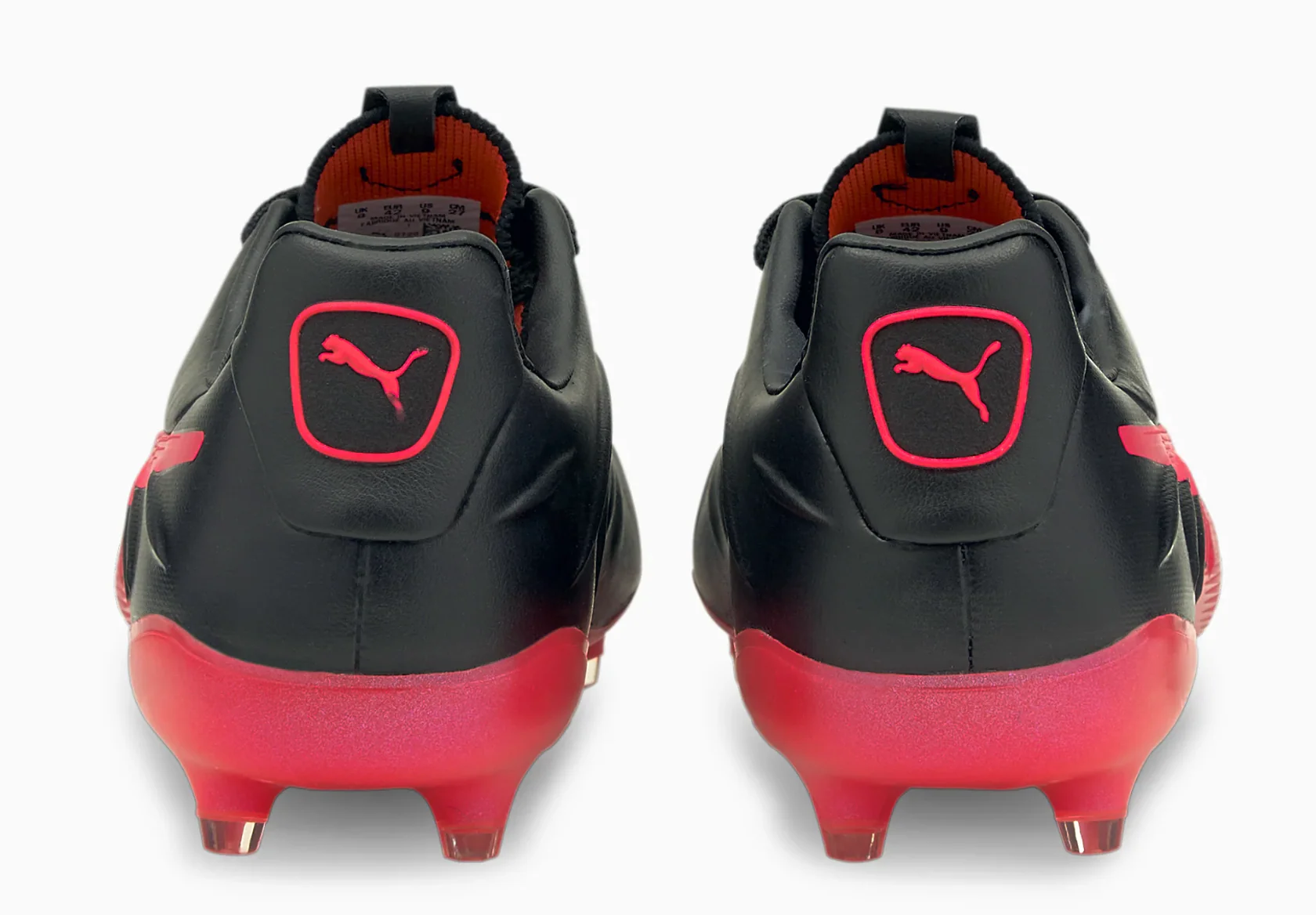 Puma King Platinum 21 Firm Ground Soccer Cleat - Puma Black/Sunblaze - Image 5