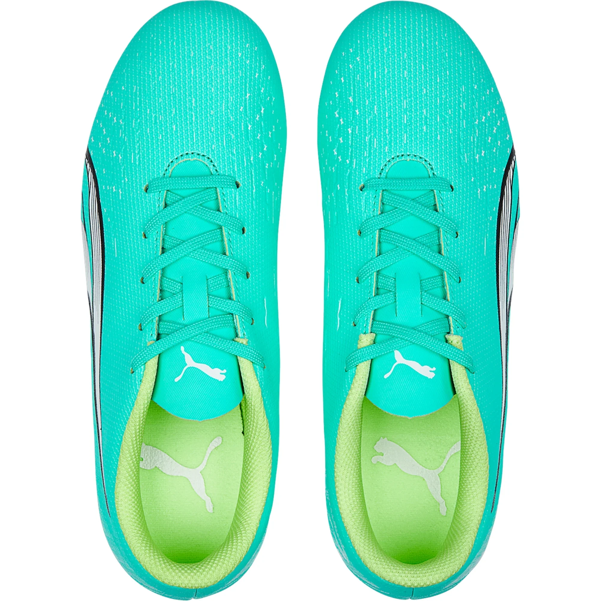 Puma Ultra Play TT Turf Soccer Cleat Peppermint/White/Yellow - Image 3